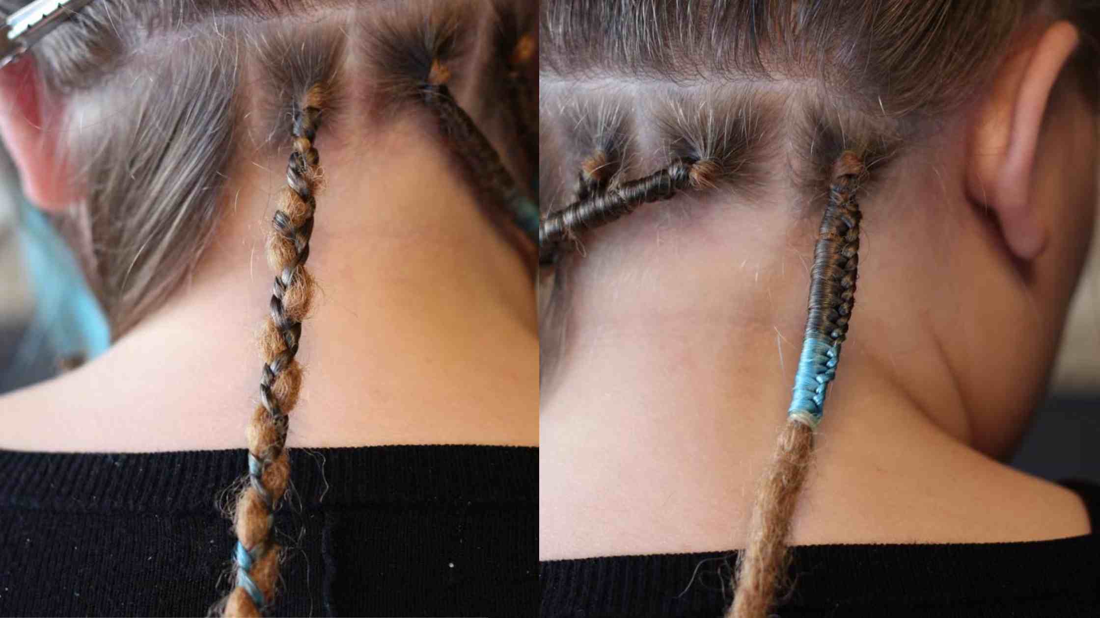 Flettemetoder til SE dreadlock extensions