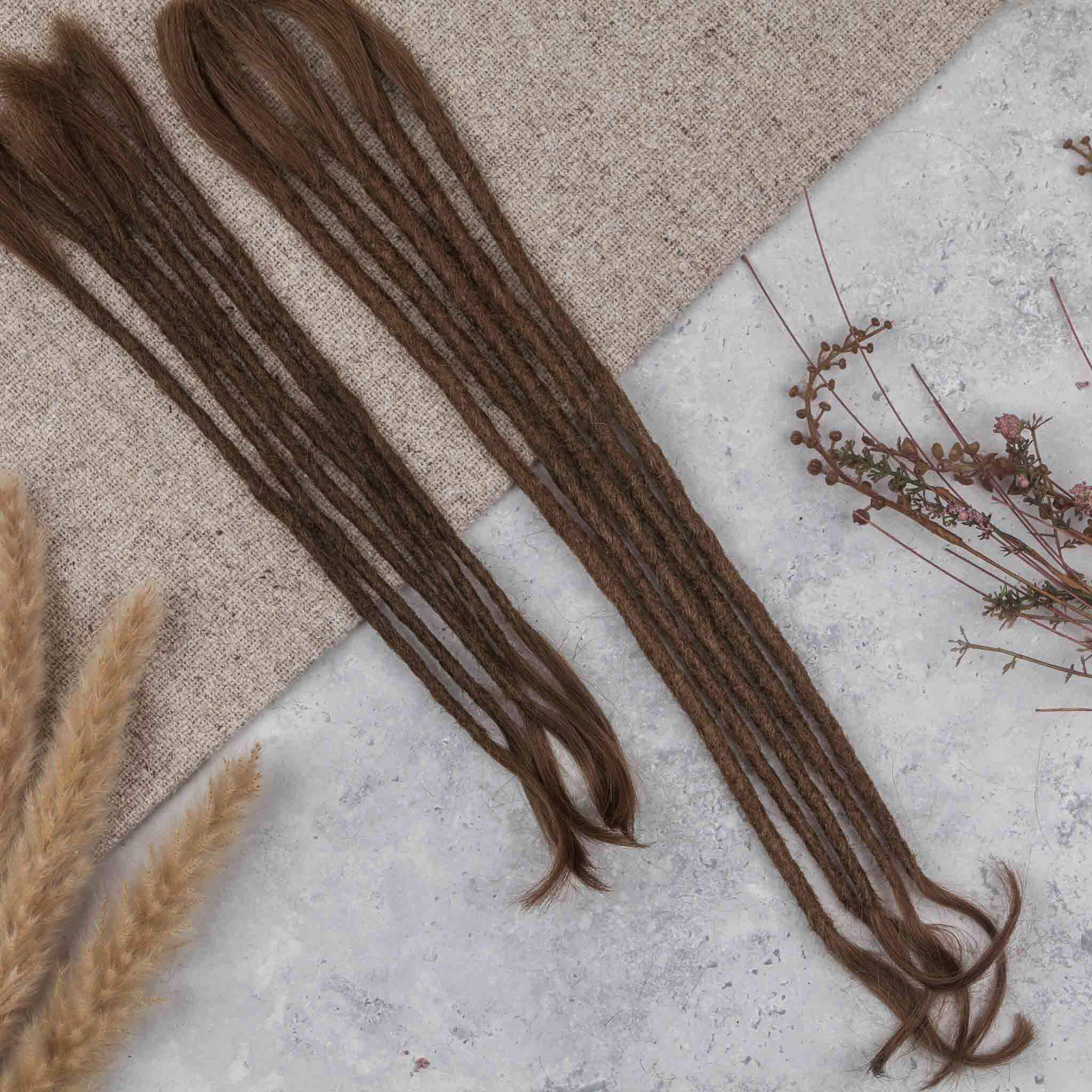 Dreadlock Extensions Human Hair - Dark Blonde