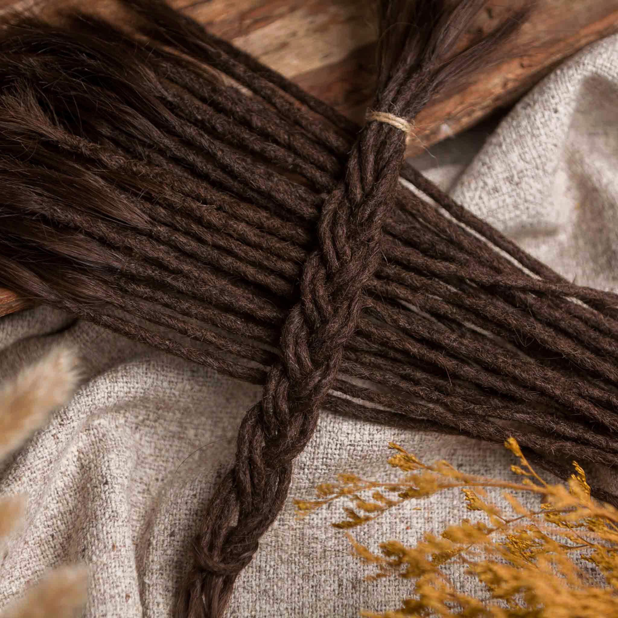 Dreadlock Extensions Human Hair - Brown