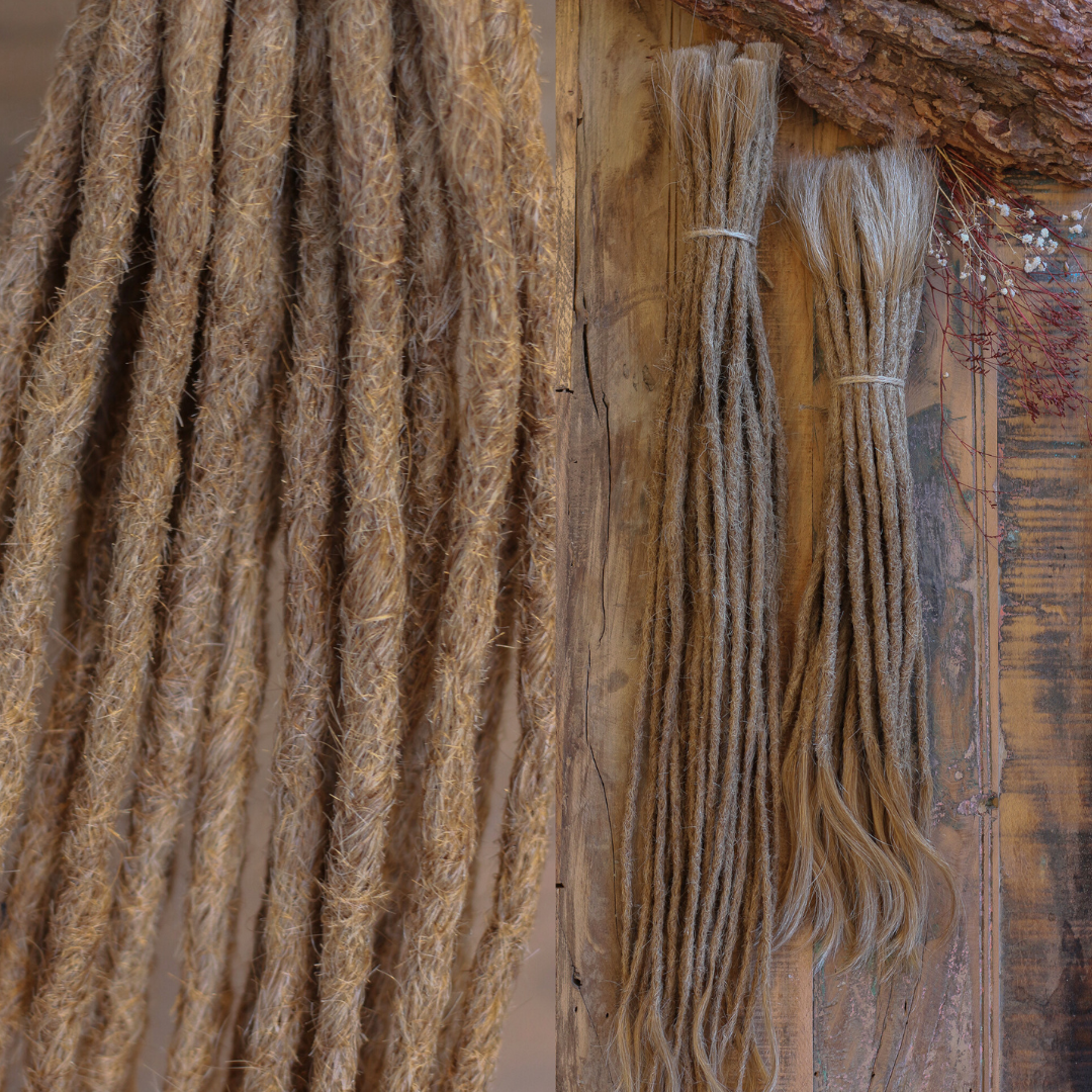 Dreadlock Extensions Ægte Hår - Mørkeblond