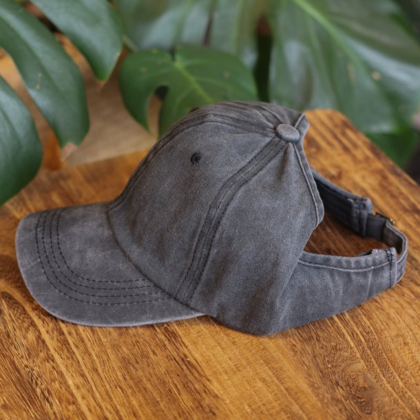 Dreadlock Denim Visor Cap