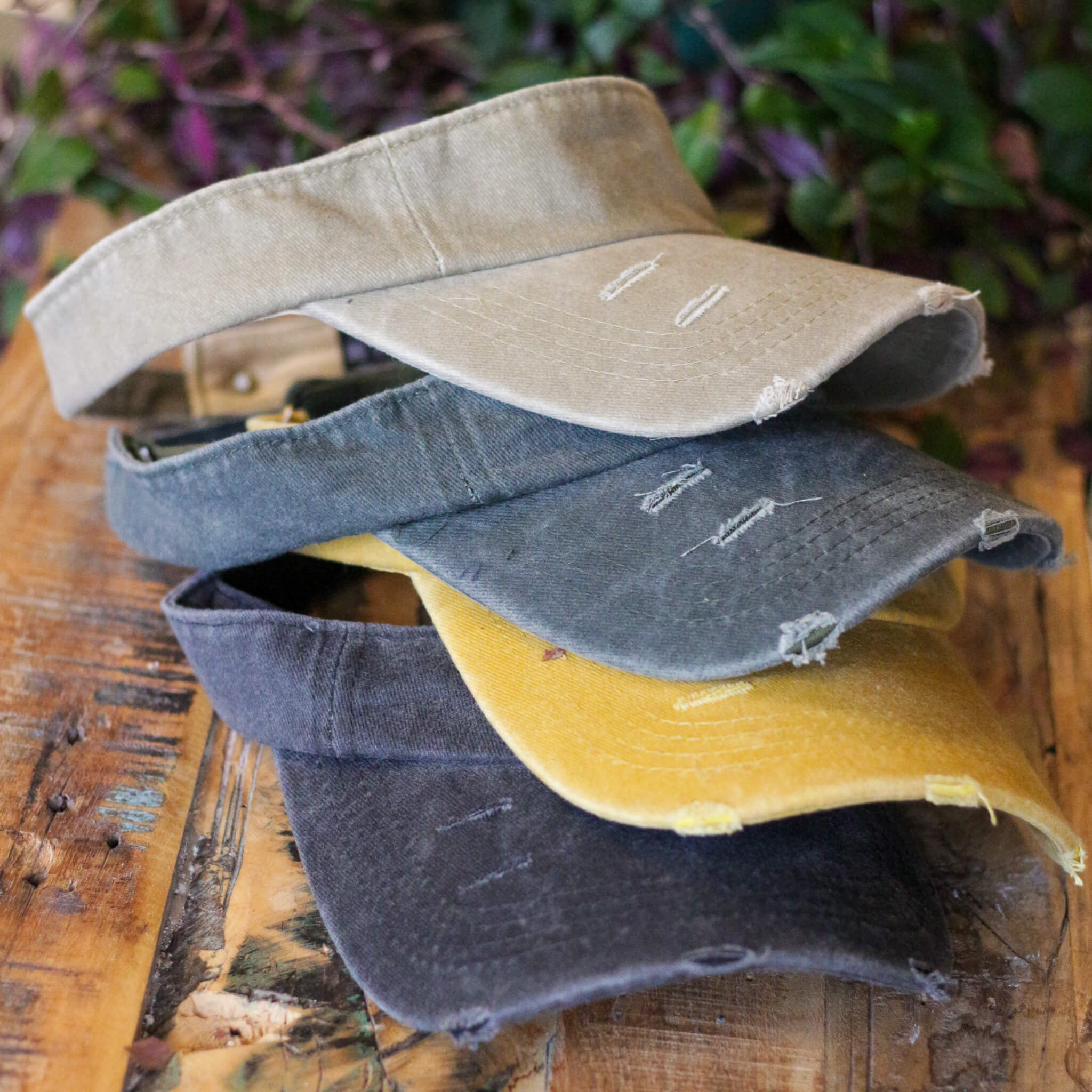 Dreadlock Denim Sun Visor