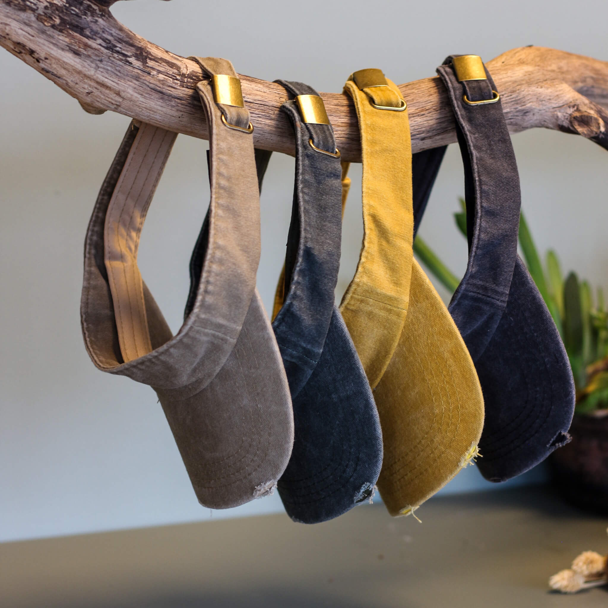 Dreadlock Denim Sun Visor