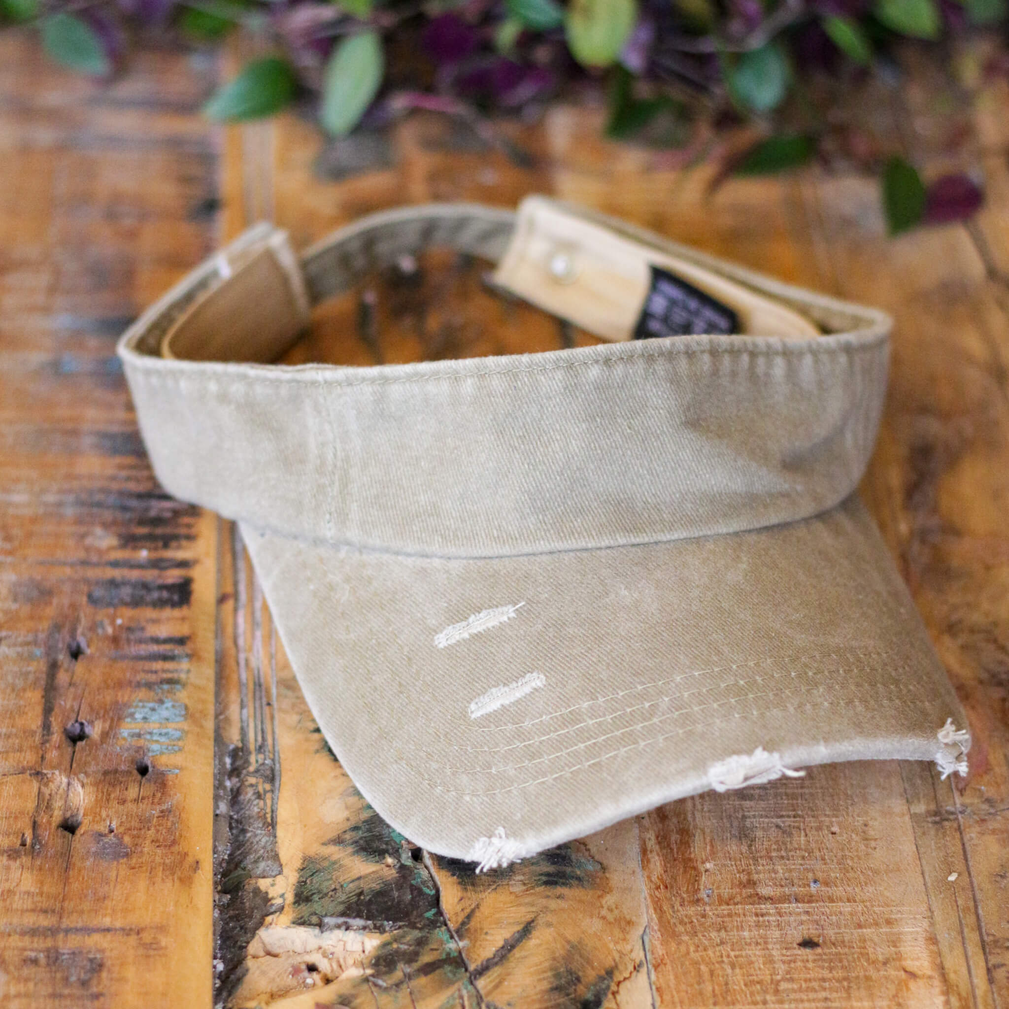 Dreadlock Denim Sun Visor