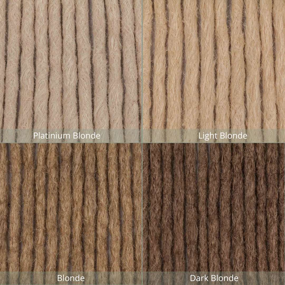 Dreadlock Extensions Ægte Hår - Mørkeblond