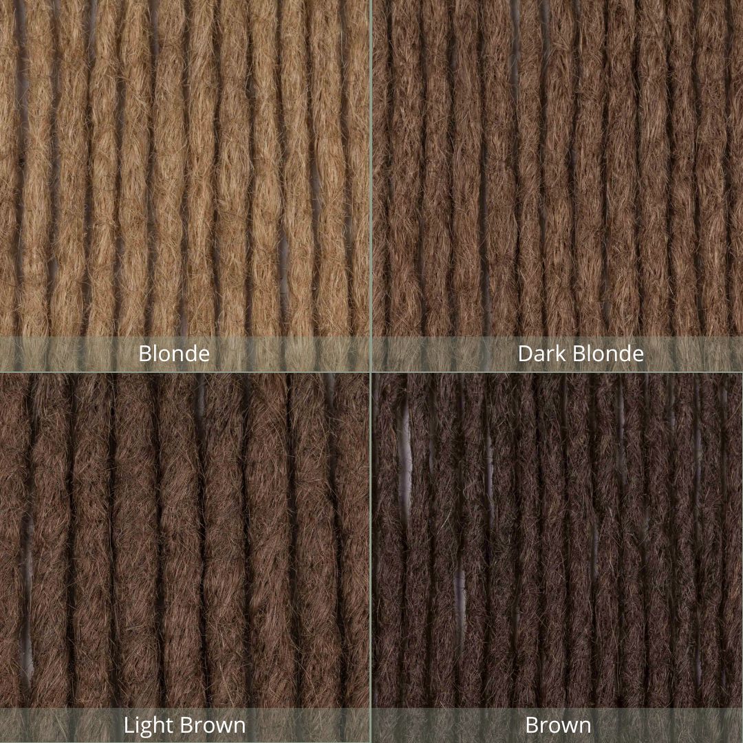 Dreadlock Extensions Ægte Hår - Mørkeblond