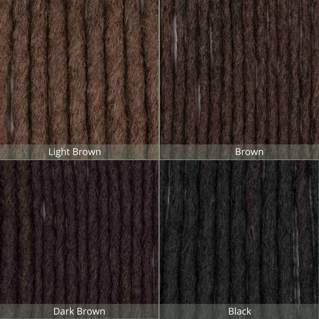 Dreadlock Extensions Ægte Hår - Mørkebrun
