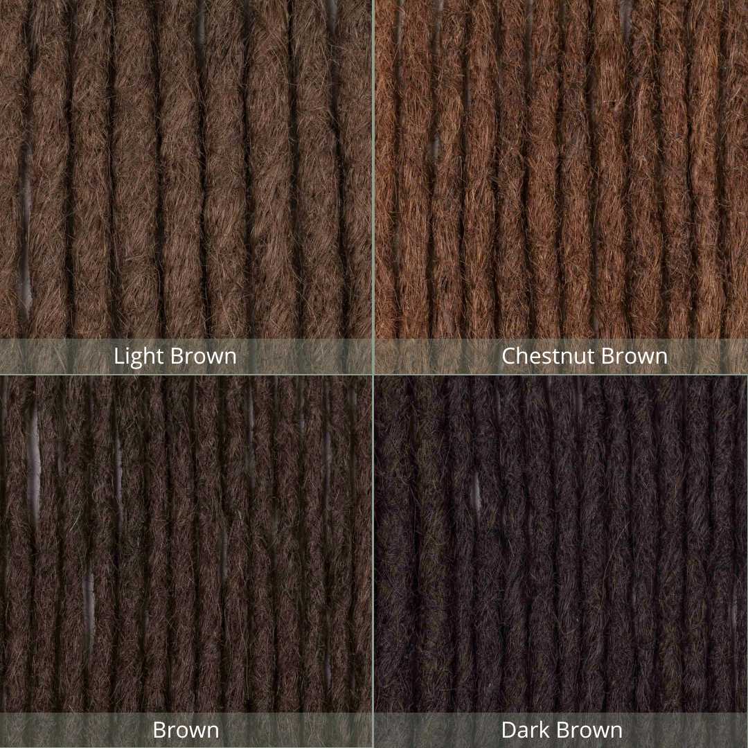 Dreadlock Extensions human Hair - Chestnut Brown