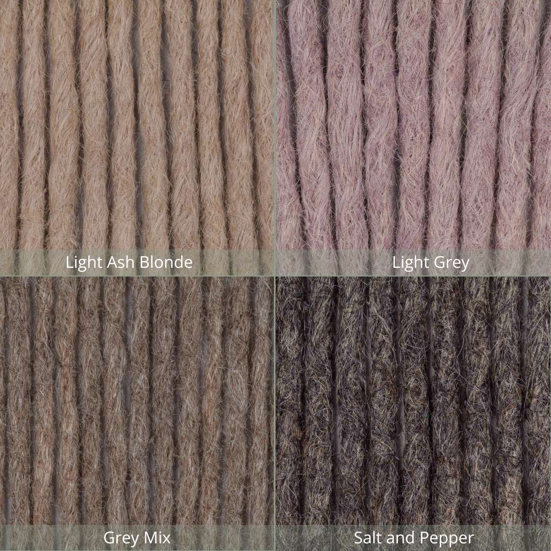 Dreadlock Extensions Human Hair - Salt and Pepper