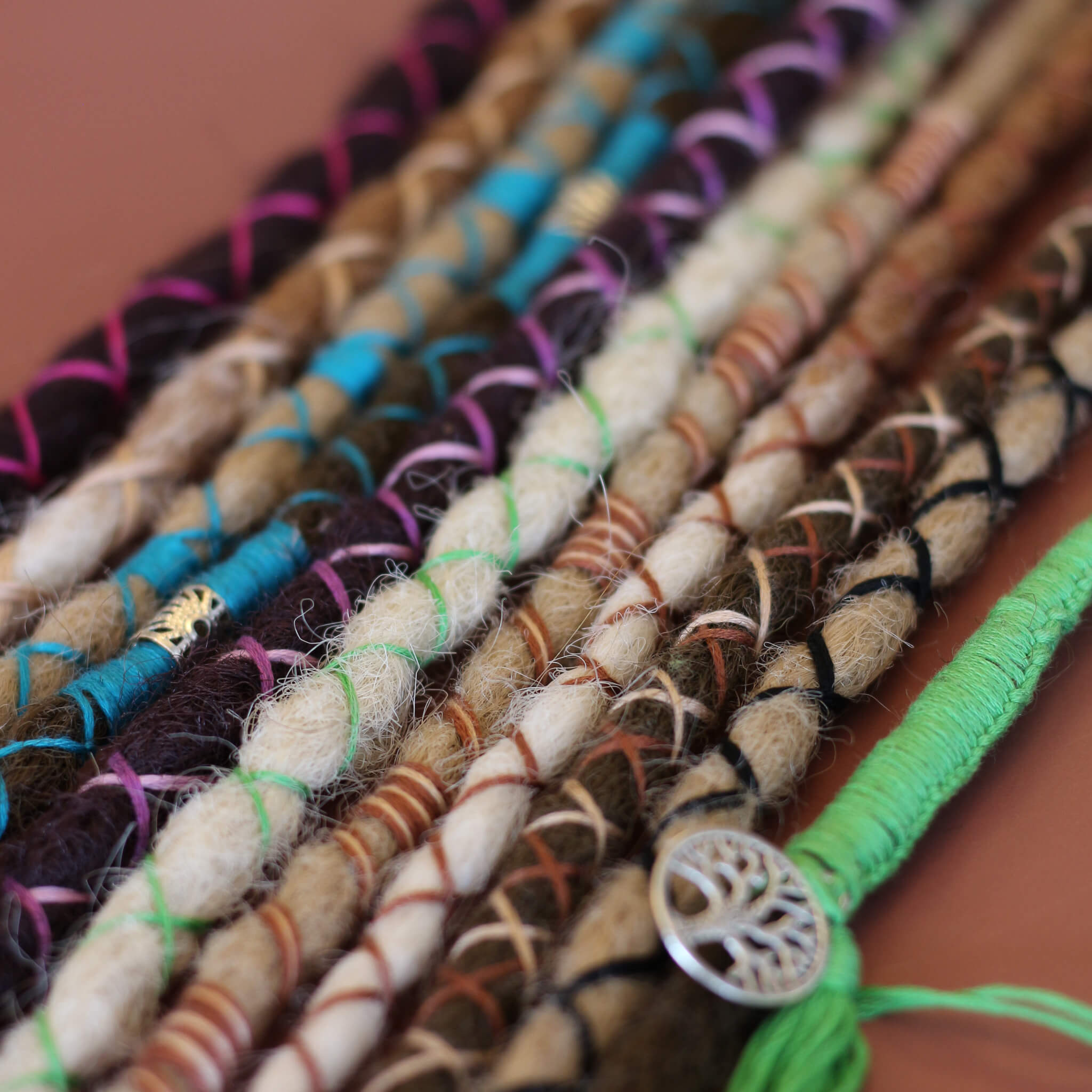Dreadlock Wrap Snor – Sæt med 3 Farver