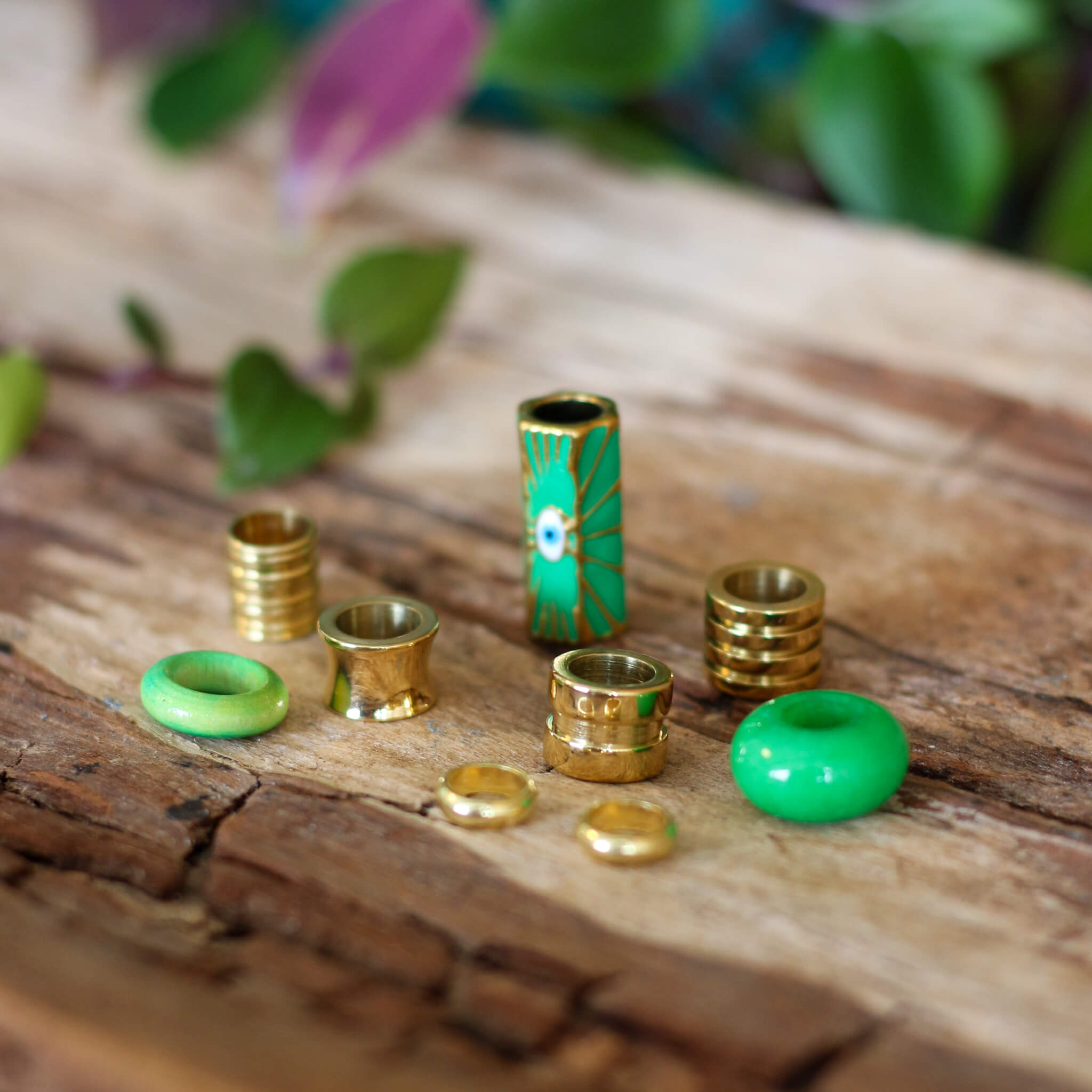 Evil Eye Dread Bead Set