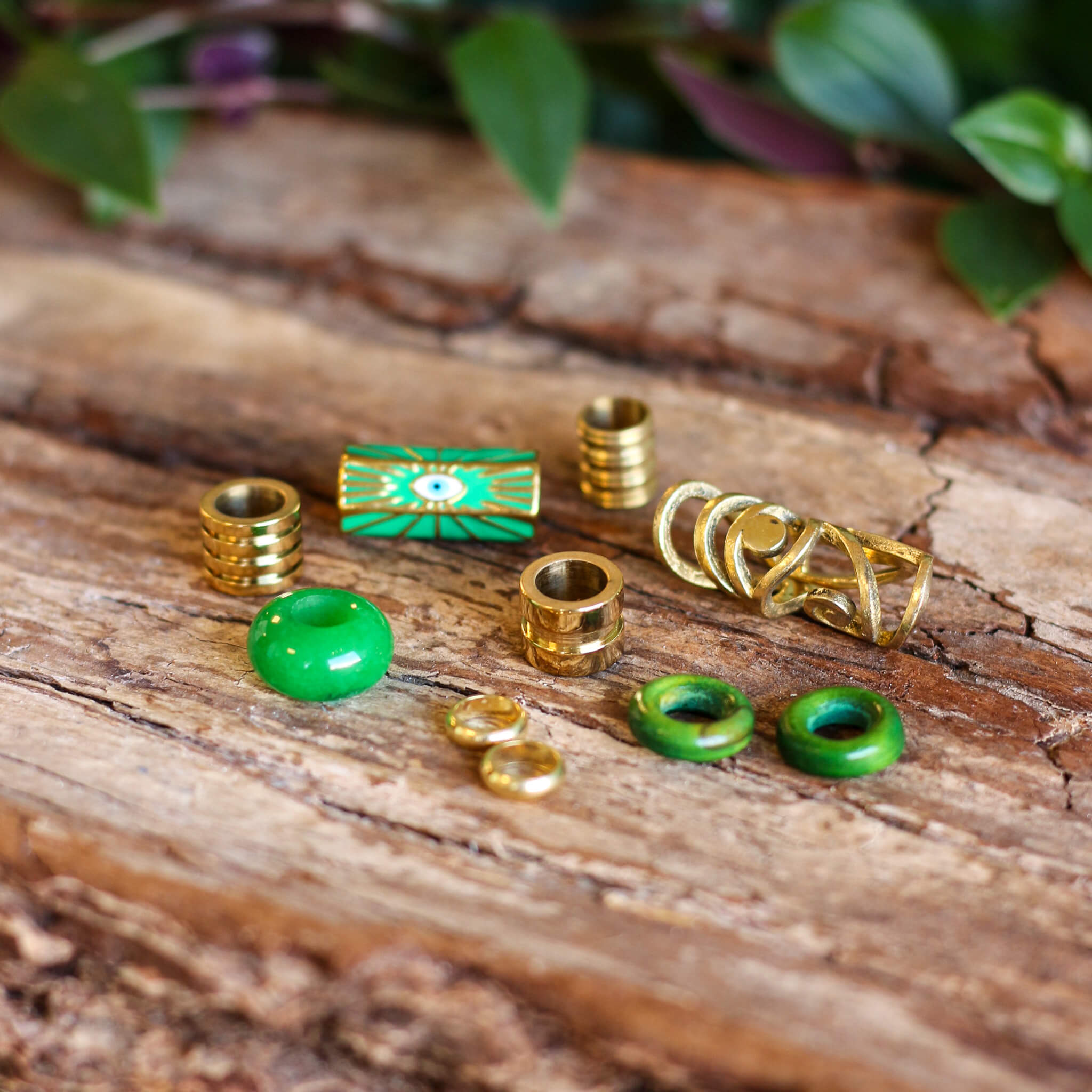 Evil Eye Dread Bead Set