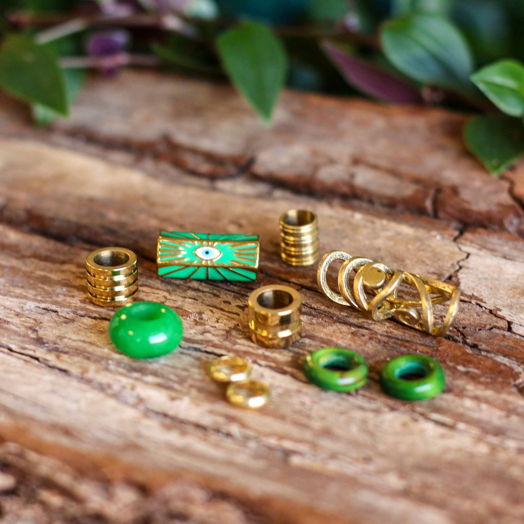 Evil Eye Dread Bead Set