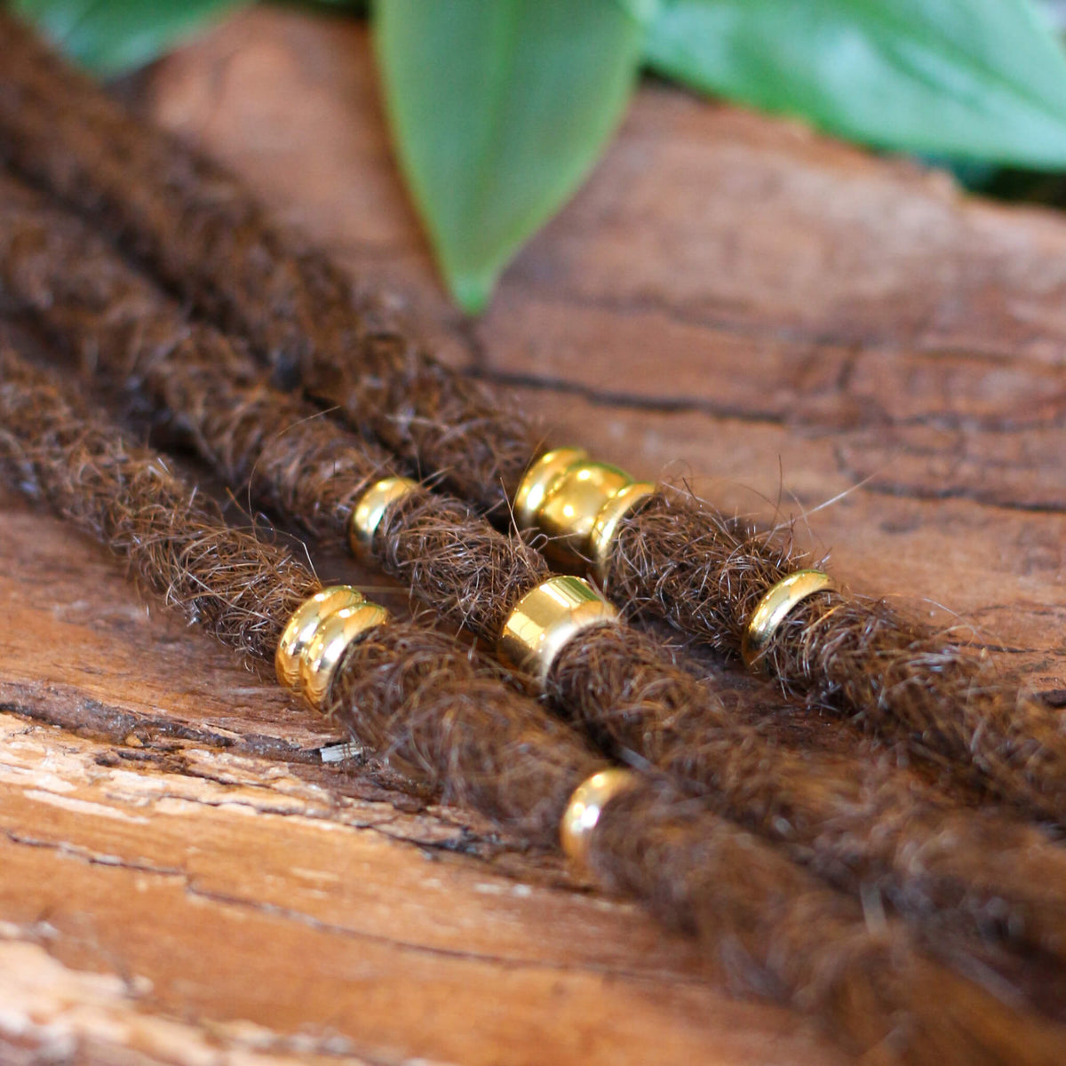Golden Waves Dreadlock-Perlen