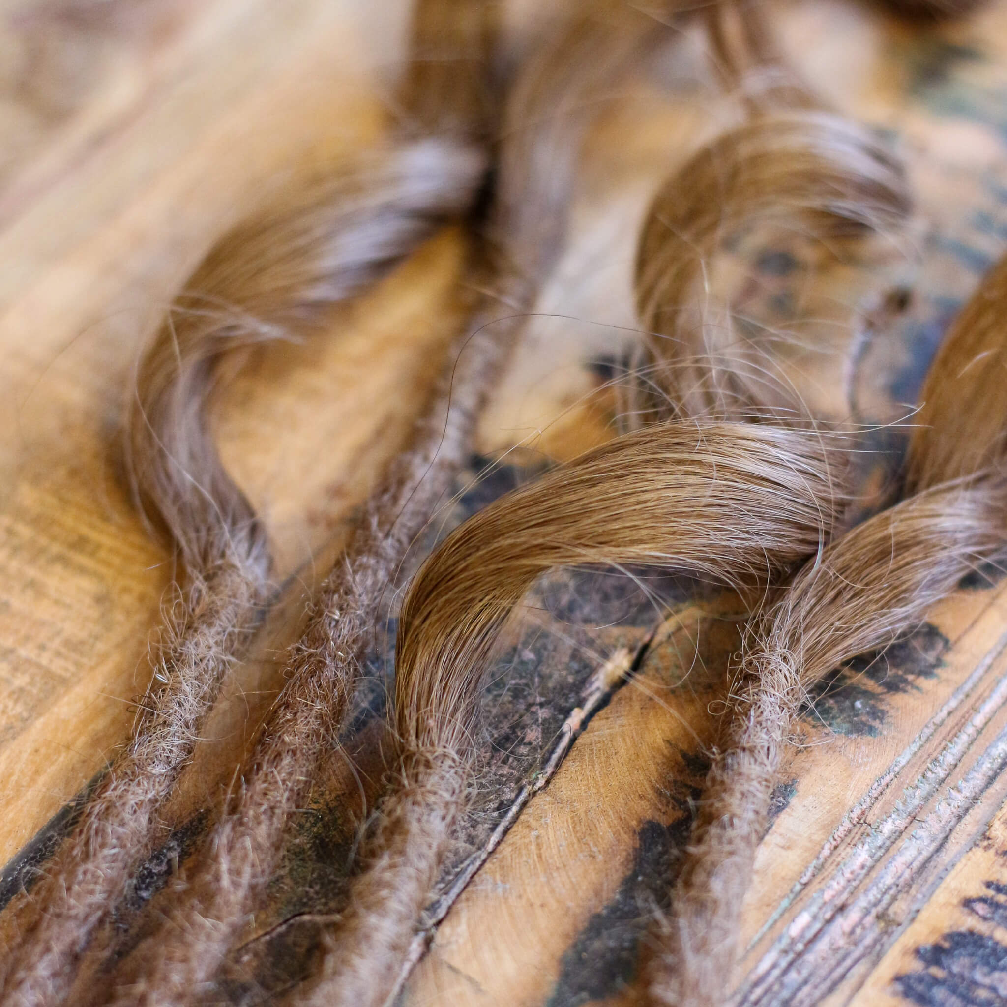 Single Ended (SE) Long End Dreadlocks - Mørkeblond