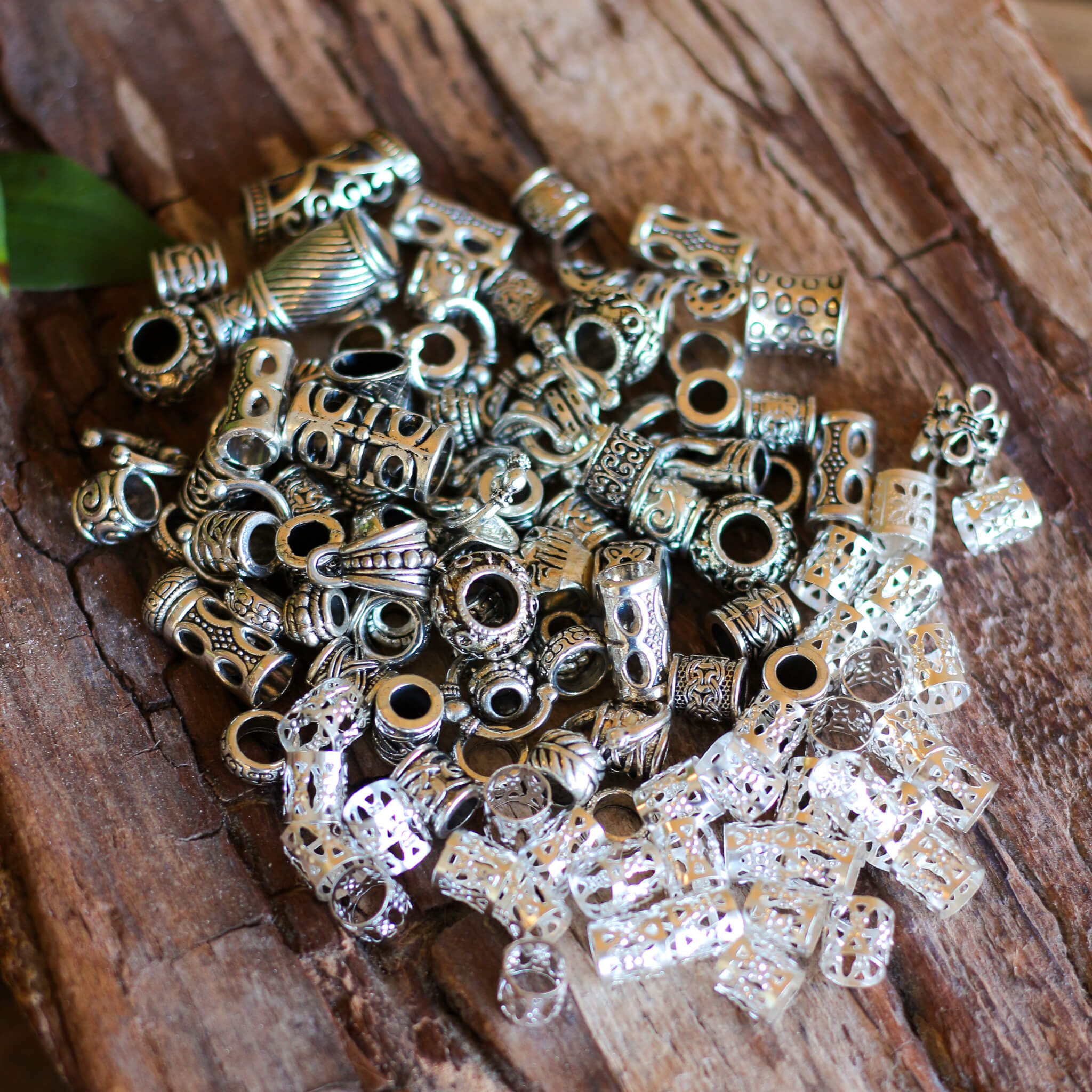 Mystery Dread Bead Set - Silber