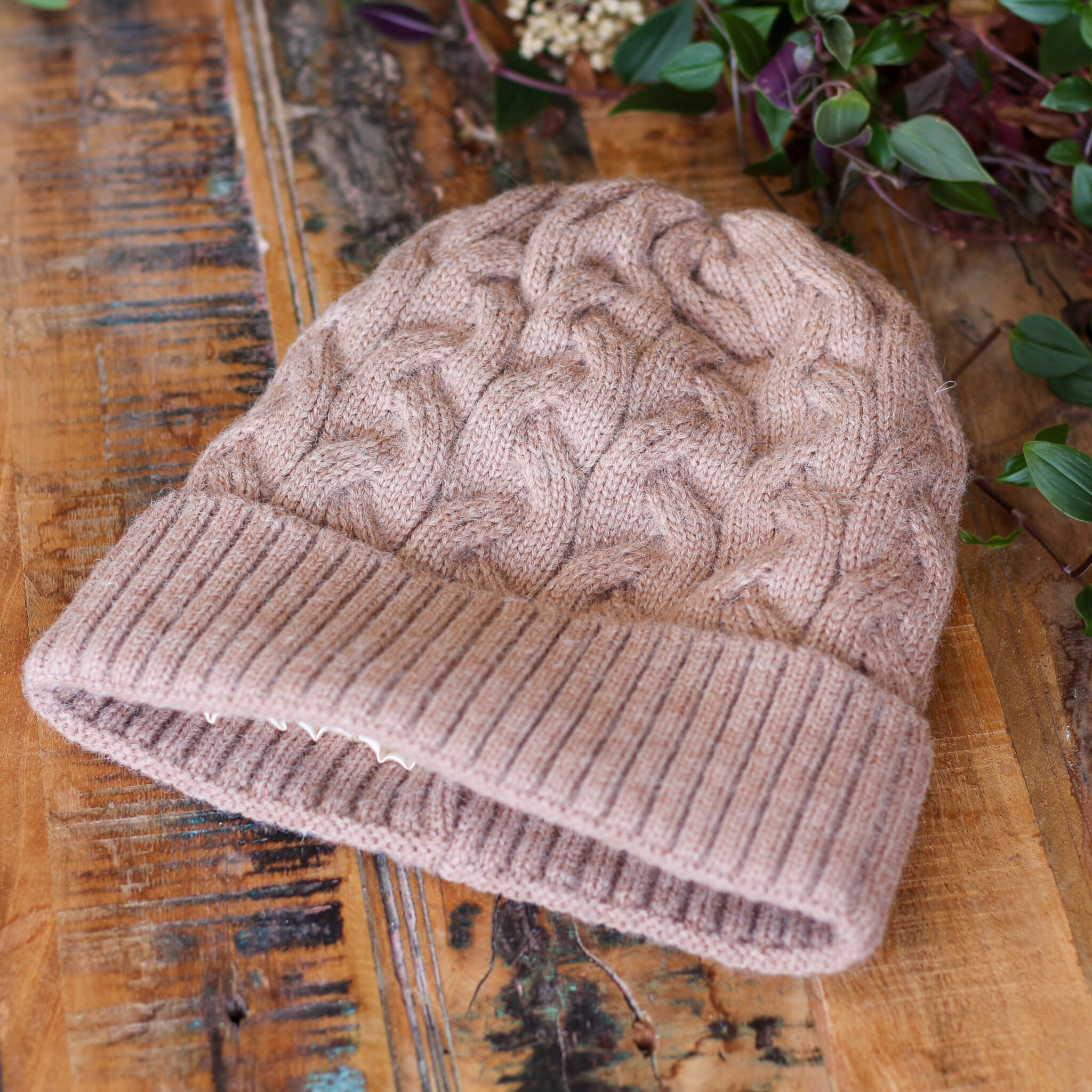 Satin Lined Cashmere Beanie