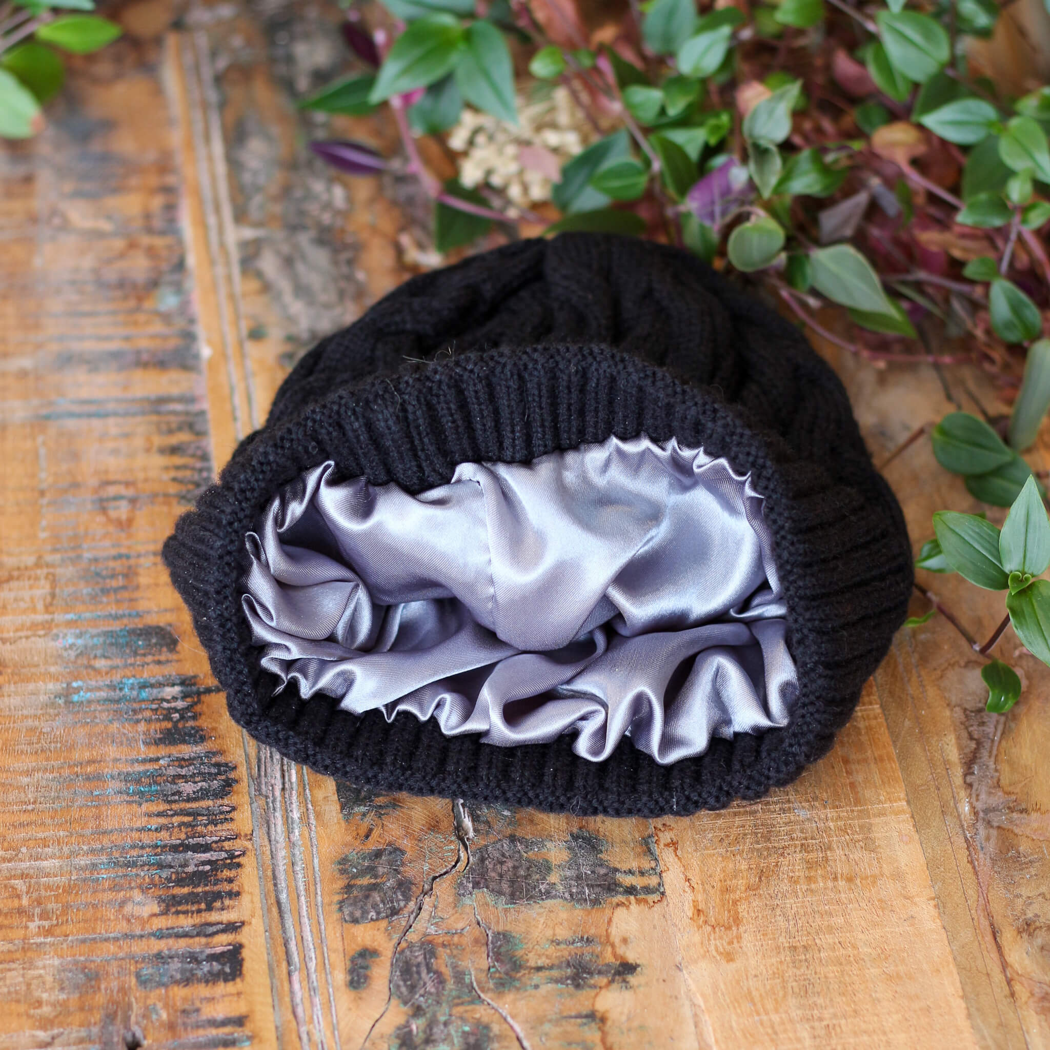 Kaschmirmütze mit Satinfutter