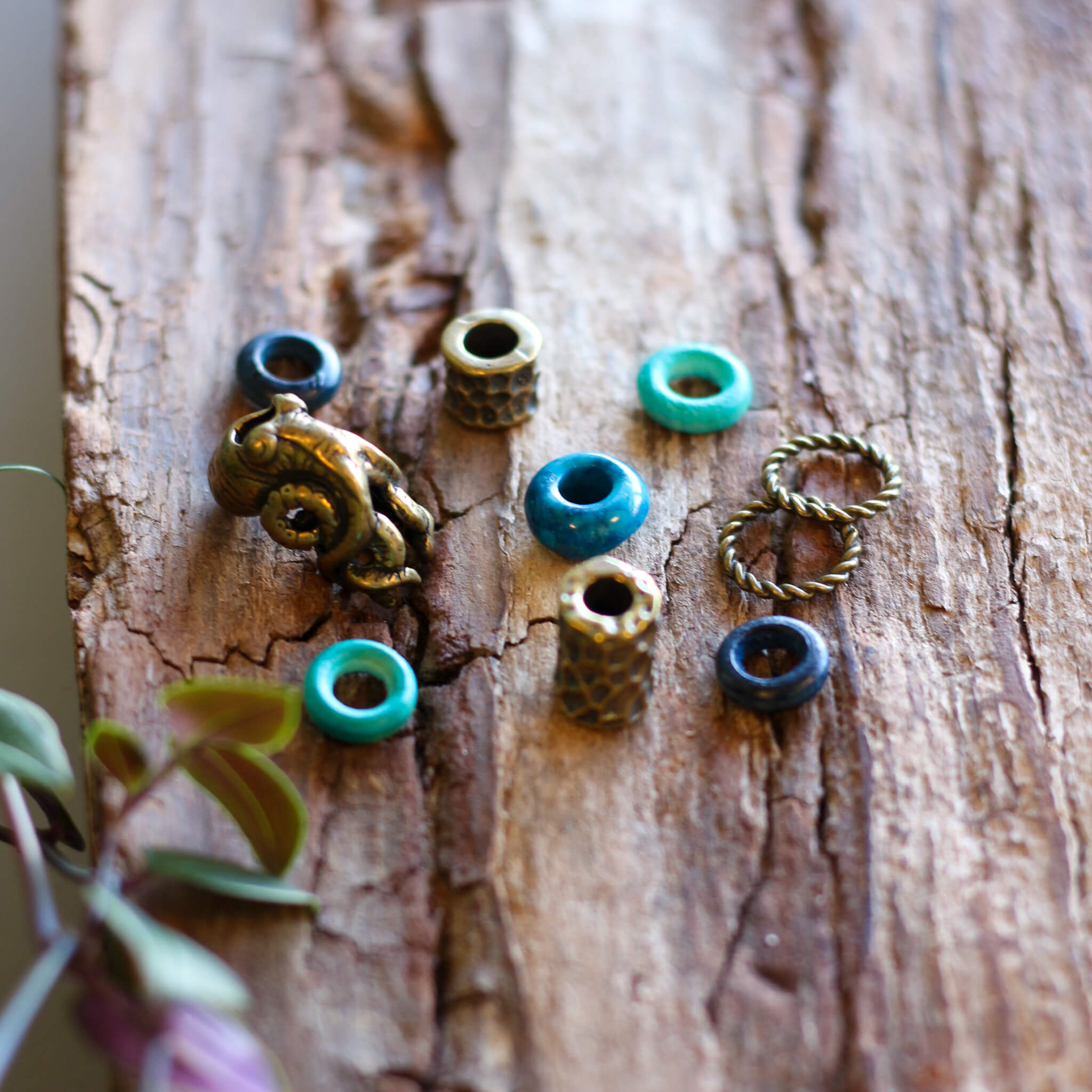 Sea Creature Dreadlock Bead Set