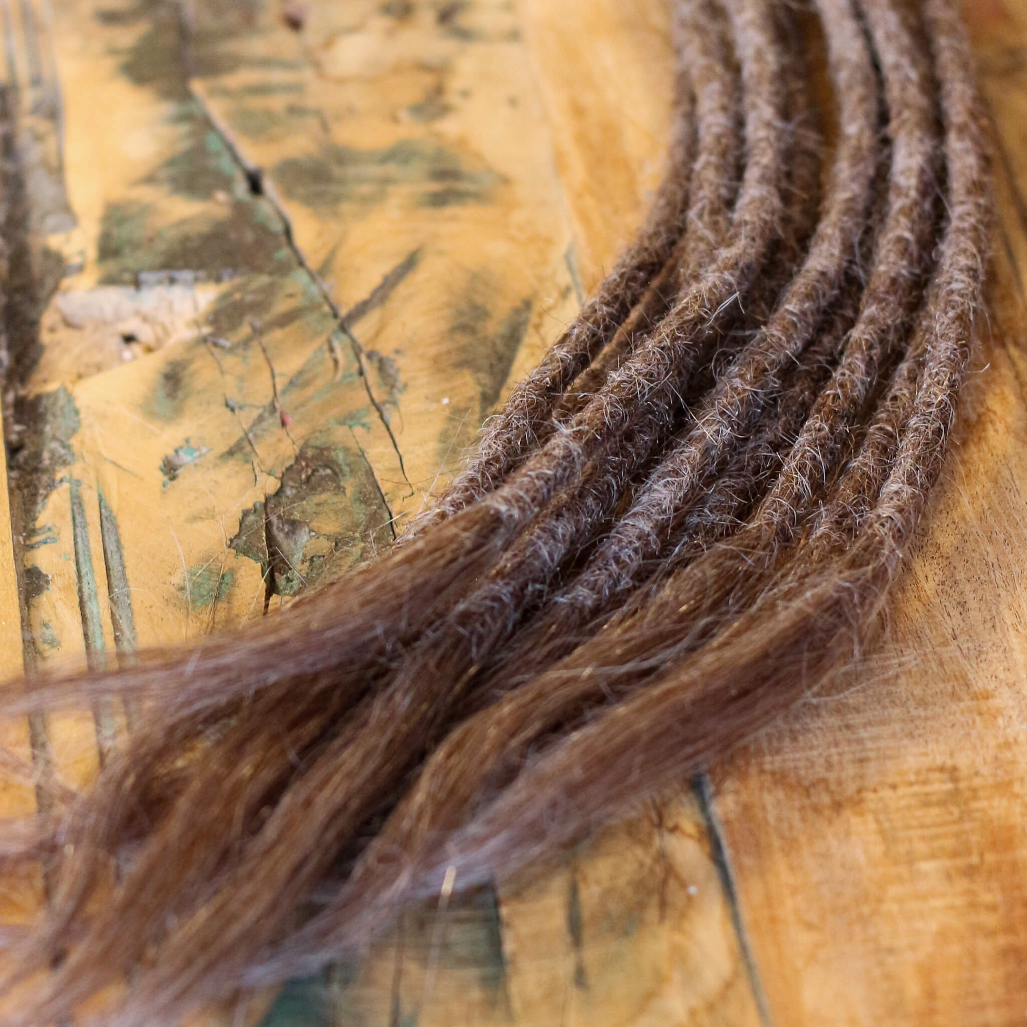 Single Ended (SE) Dreadlock Extensions - Grå Mix