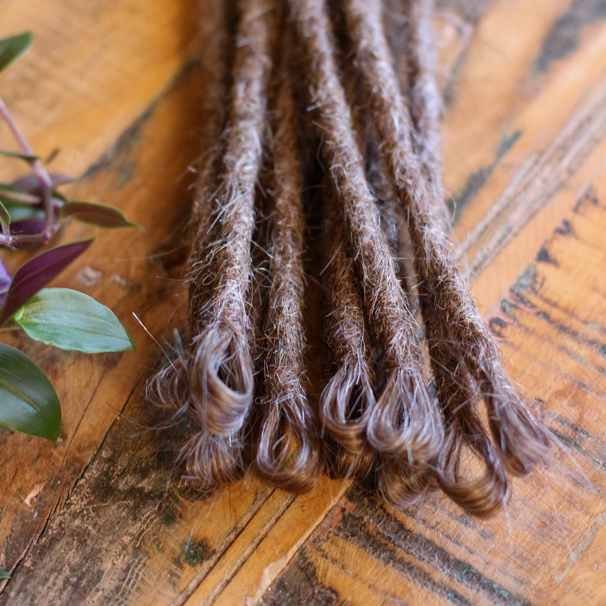 Single Ended (SE) Dreadlock Extensions - Grå Mix