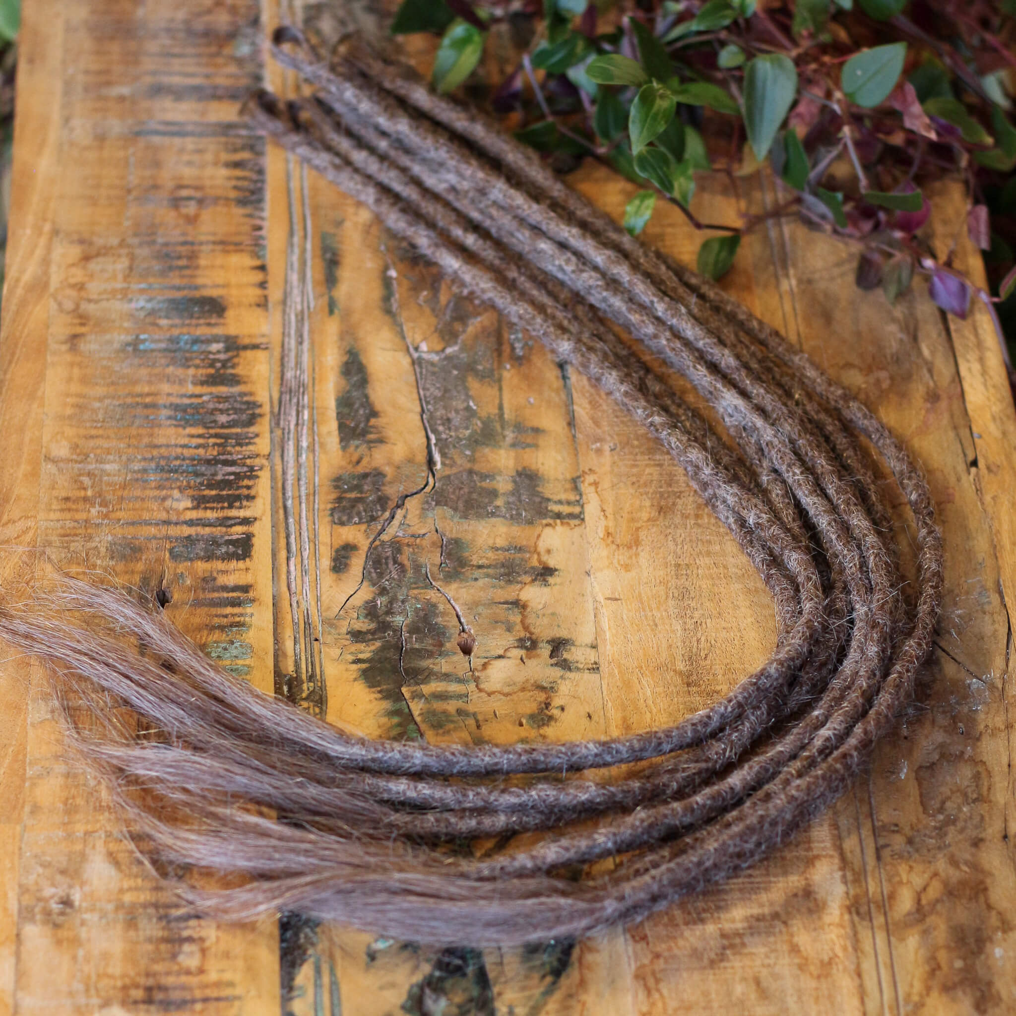 Single Ended (SE) Dreadlock Extensions - Grå Mix