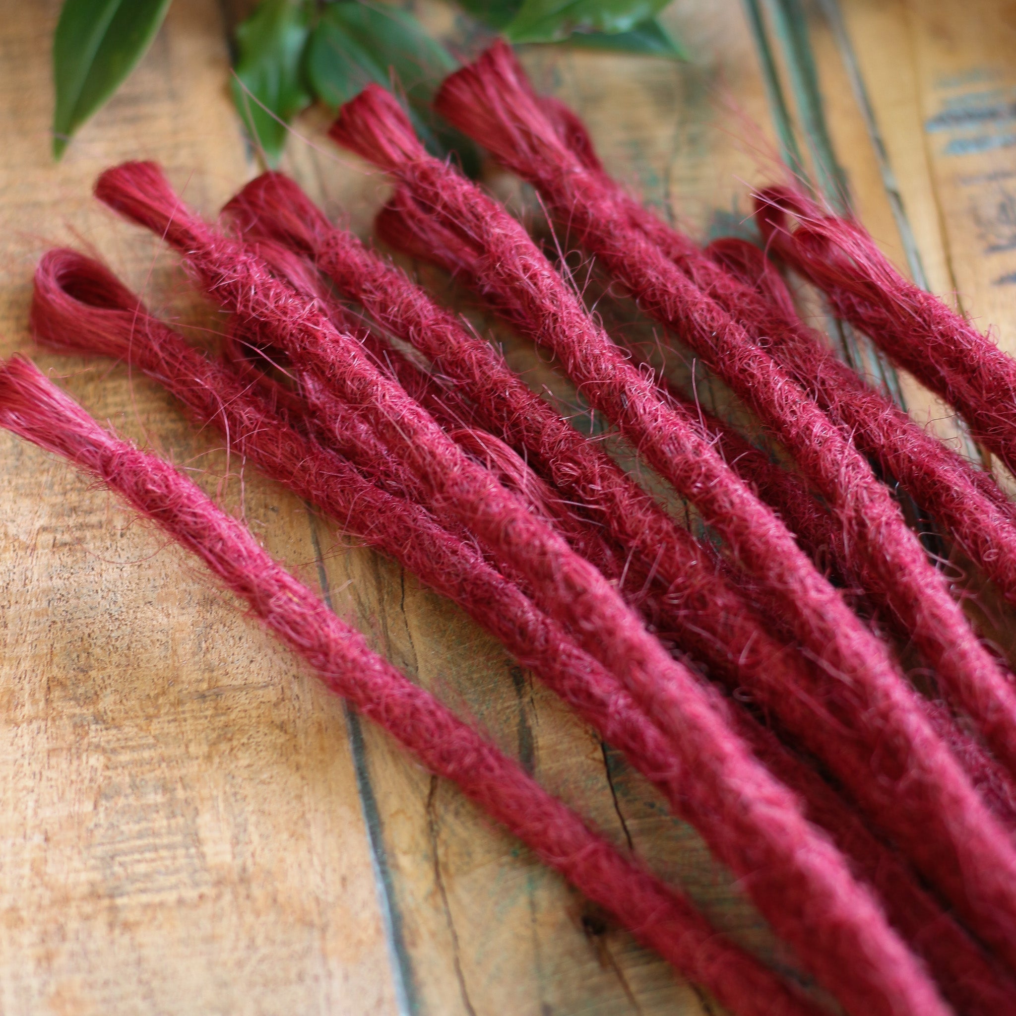 Single Ended (SE) Dreadlock Extensions - Red Vine
