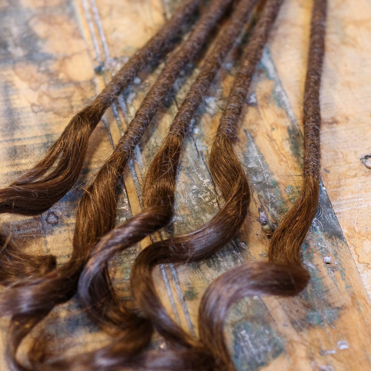 Single Ended (SE) Long End Dreadlocks - Light Brown