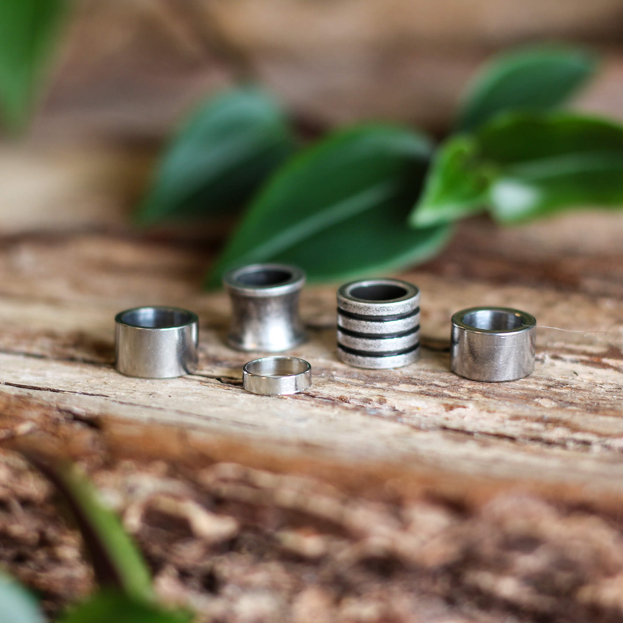 Stainless Steel Basic Beads – Silver