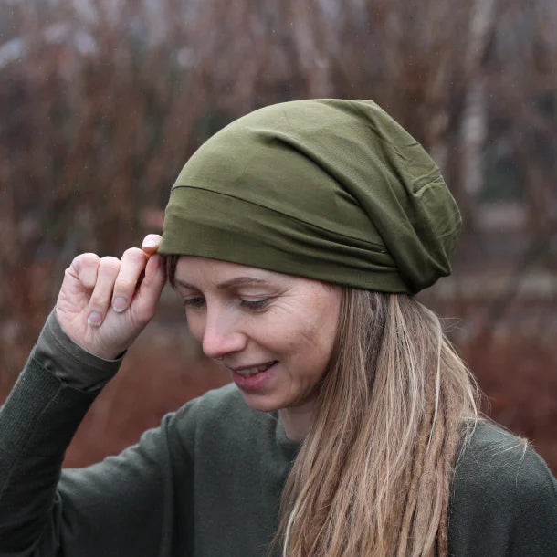 Thin Bamboo Satin Lined Bonnet Cap