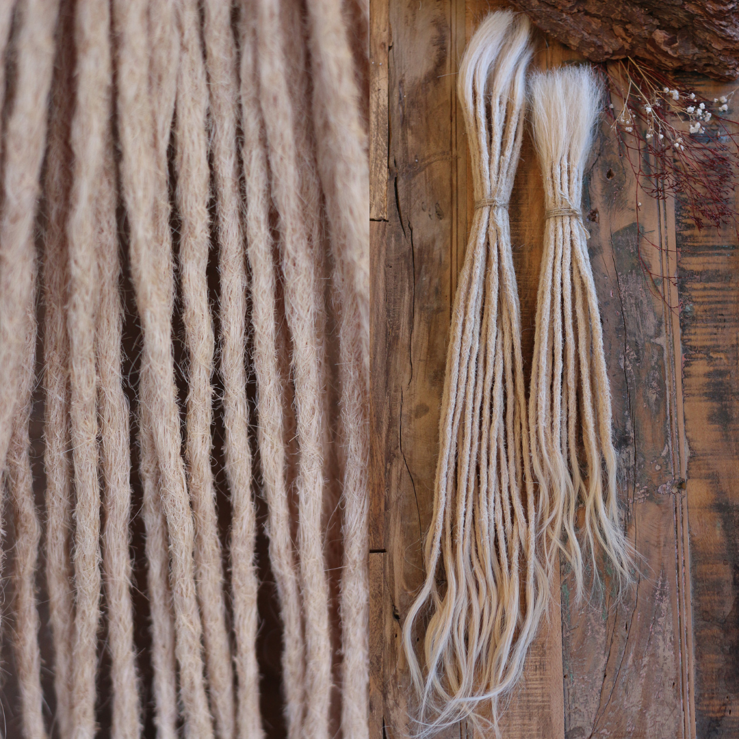 Dreadlock Extensions Ægte Hår - Platinblond