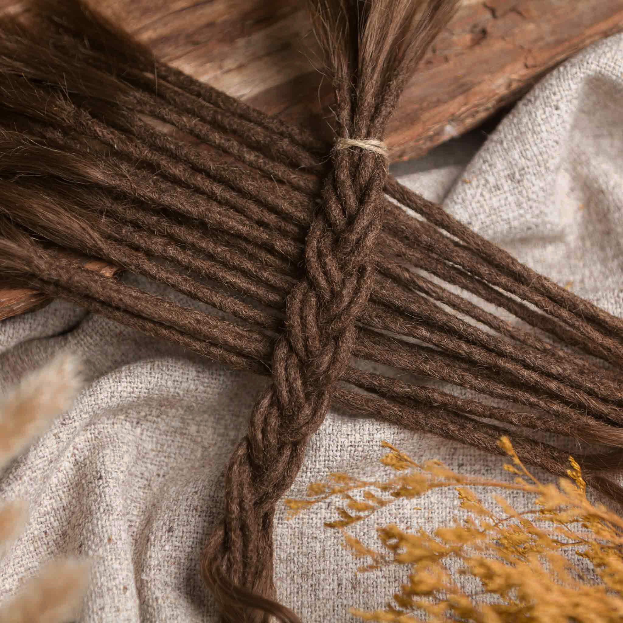 Dreadlock Extensions Human Hair - Dark Blonde