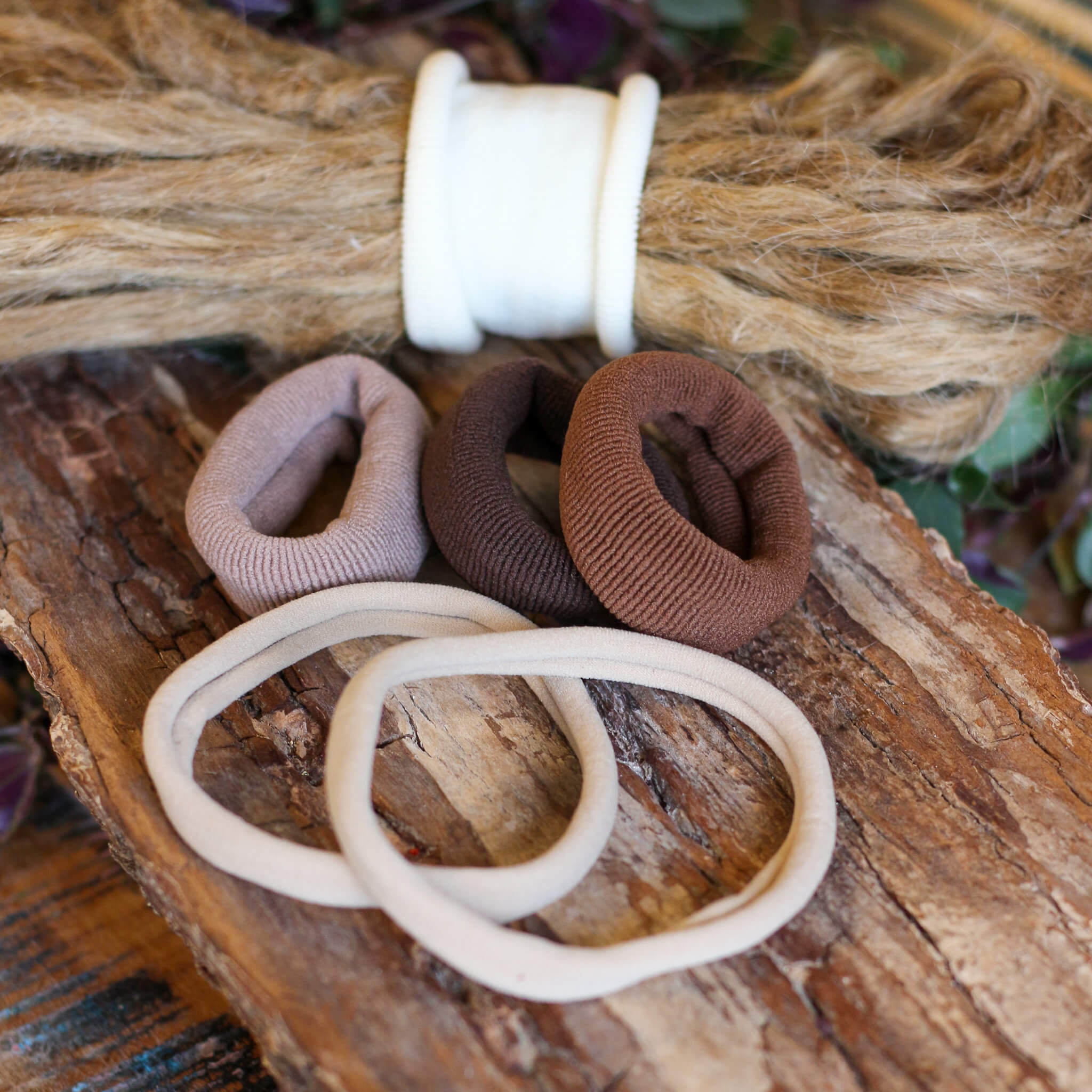 Brown Stretchy Dread Tie Set