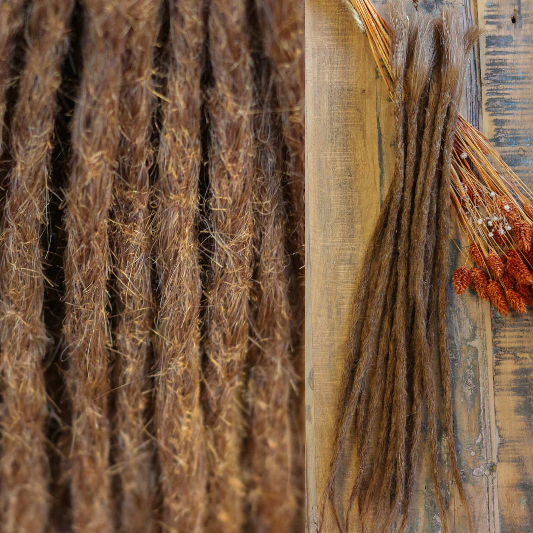 Dreadlock Extensions Human Hair - Dark Copper Blonde