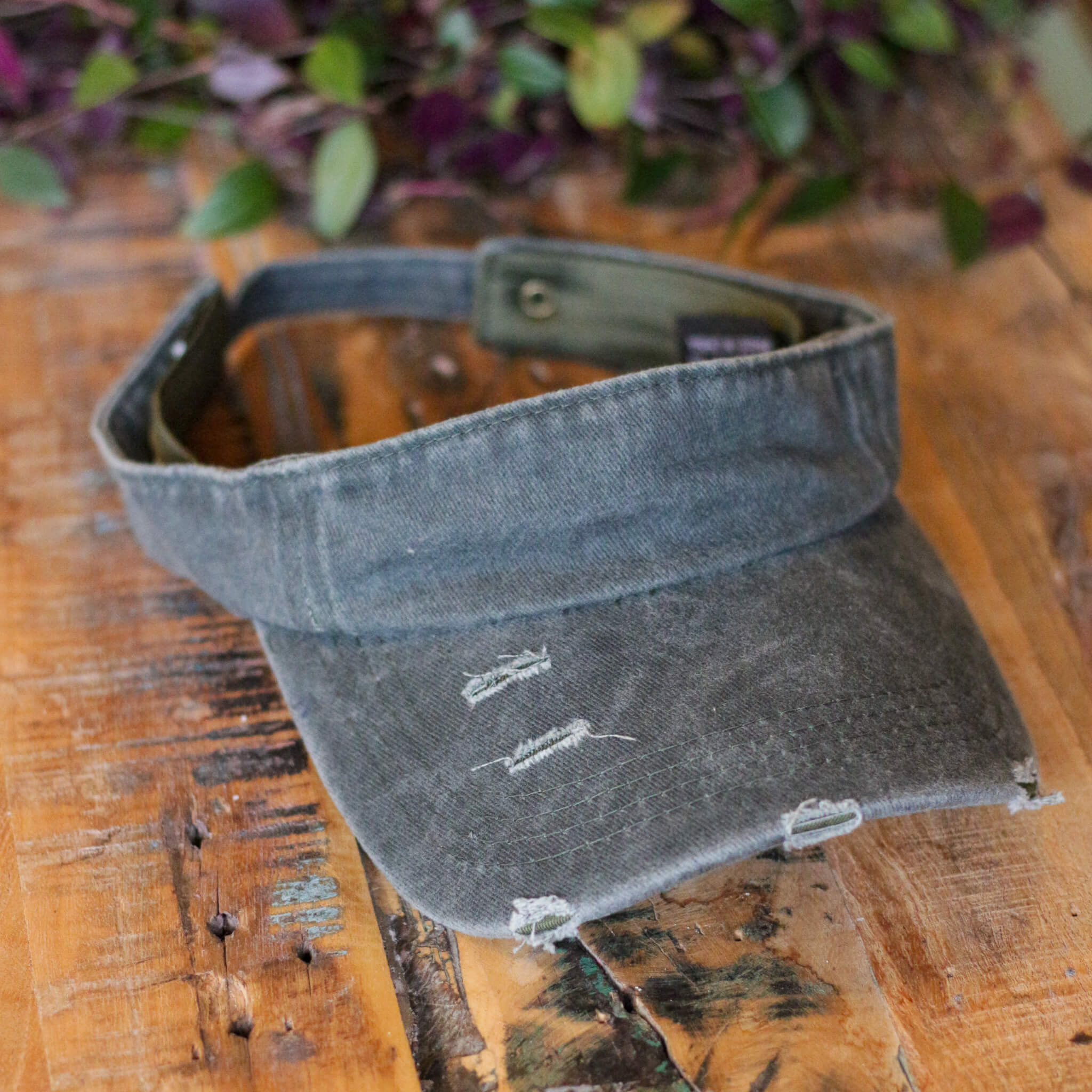 Dreadlock Denim Sun Visor
