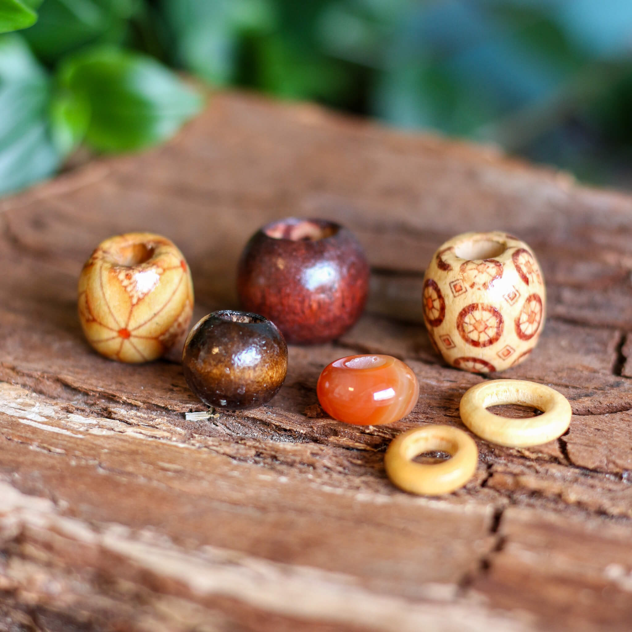 Earth & Agate Bead Set