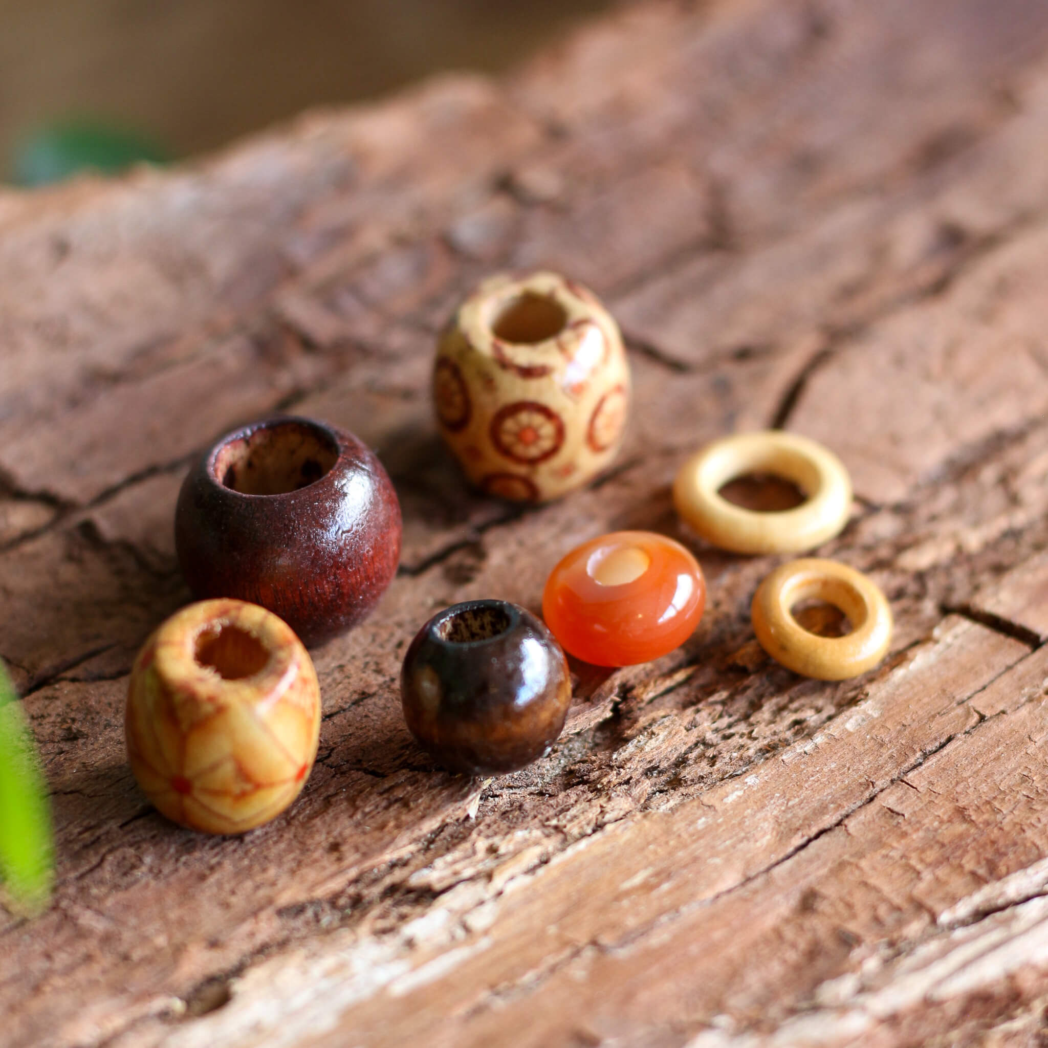 Earth & Agate Bead Set