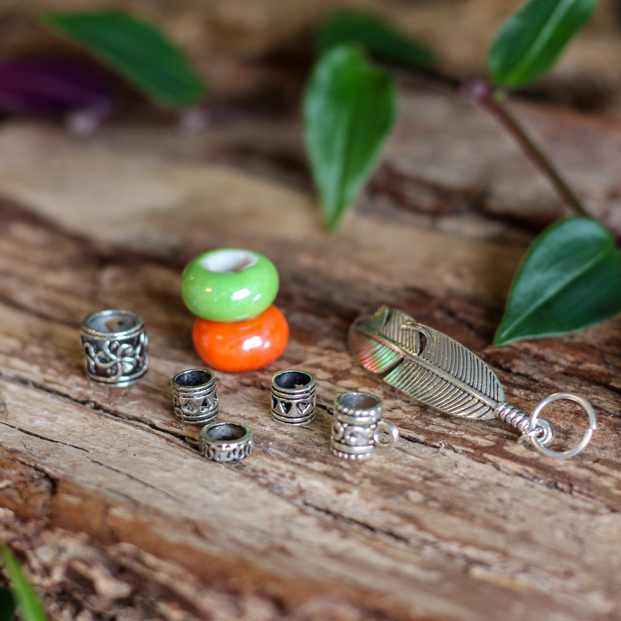 Forest Flame Dread Bead Set