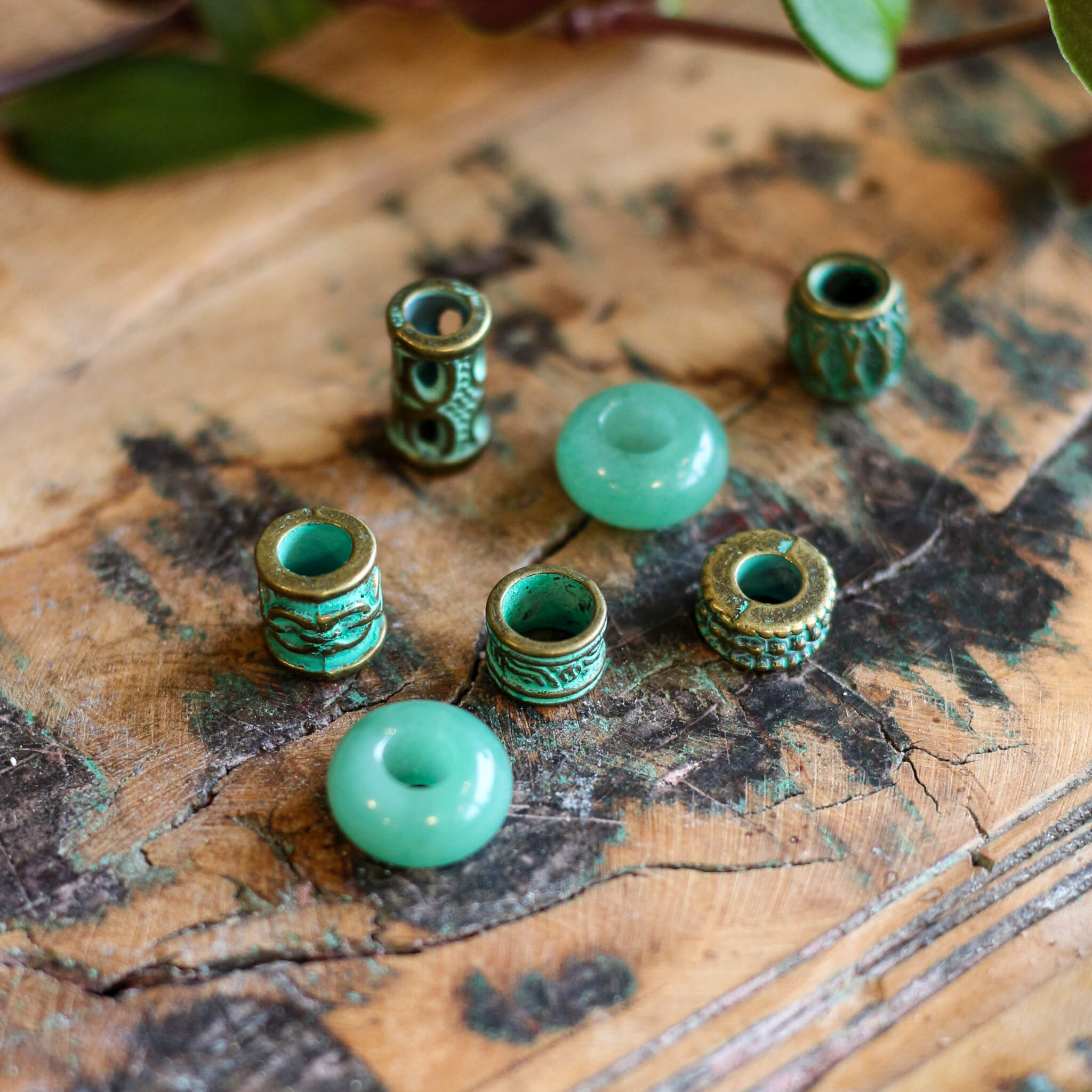 Green Accent Bead Set