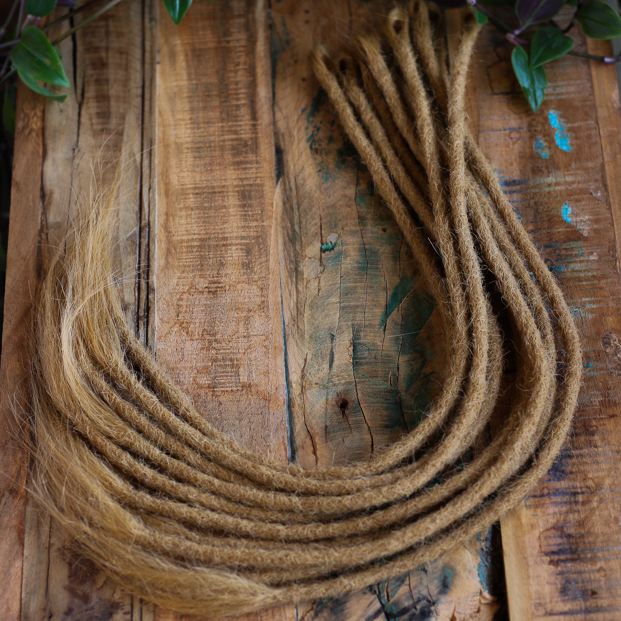 SE (Single Ended) Human Hair Dreadlocks - Dark Blonde