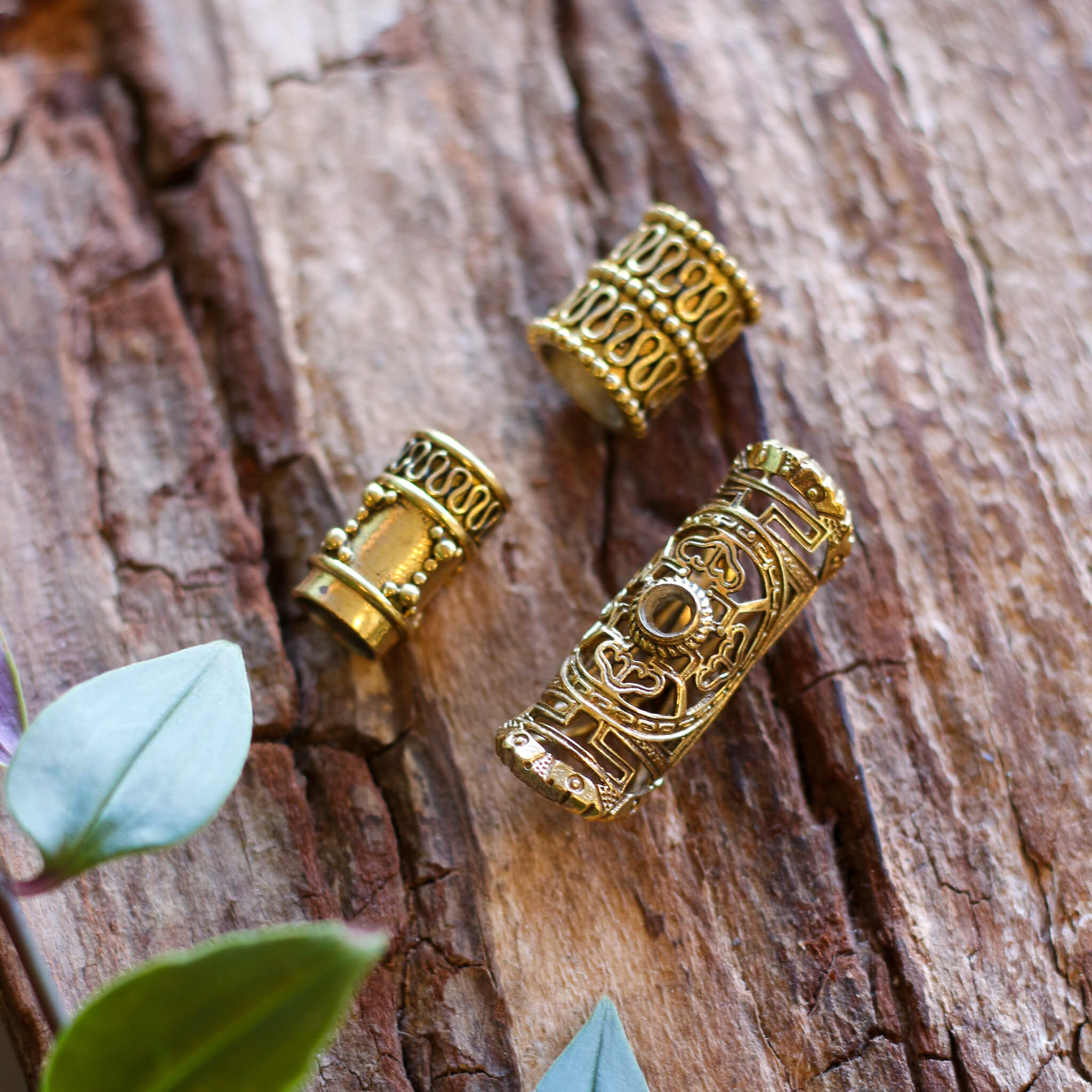 Indian Gypsy Brass Bead Set