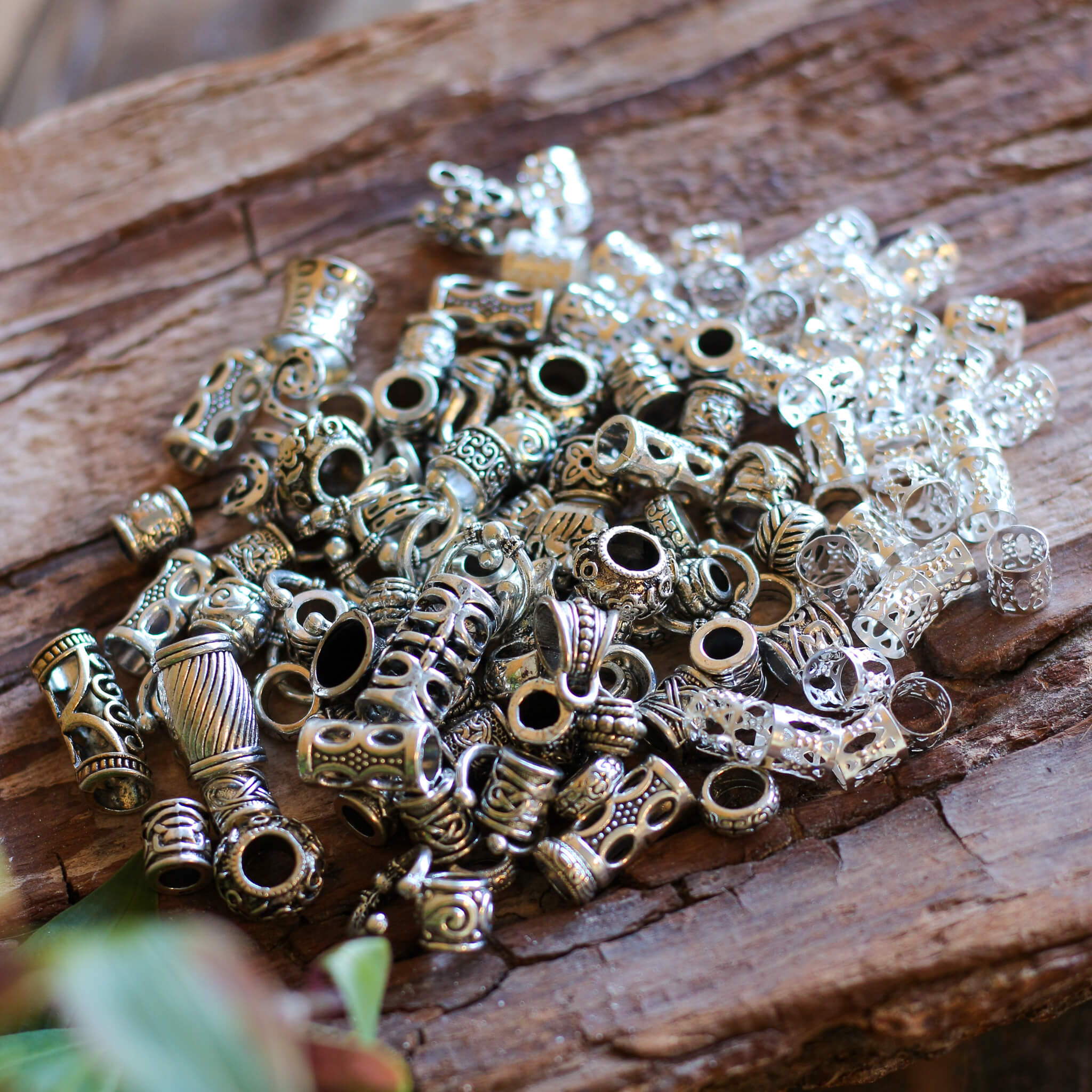 Mystery Dread Bead Set - Silver