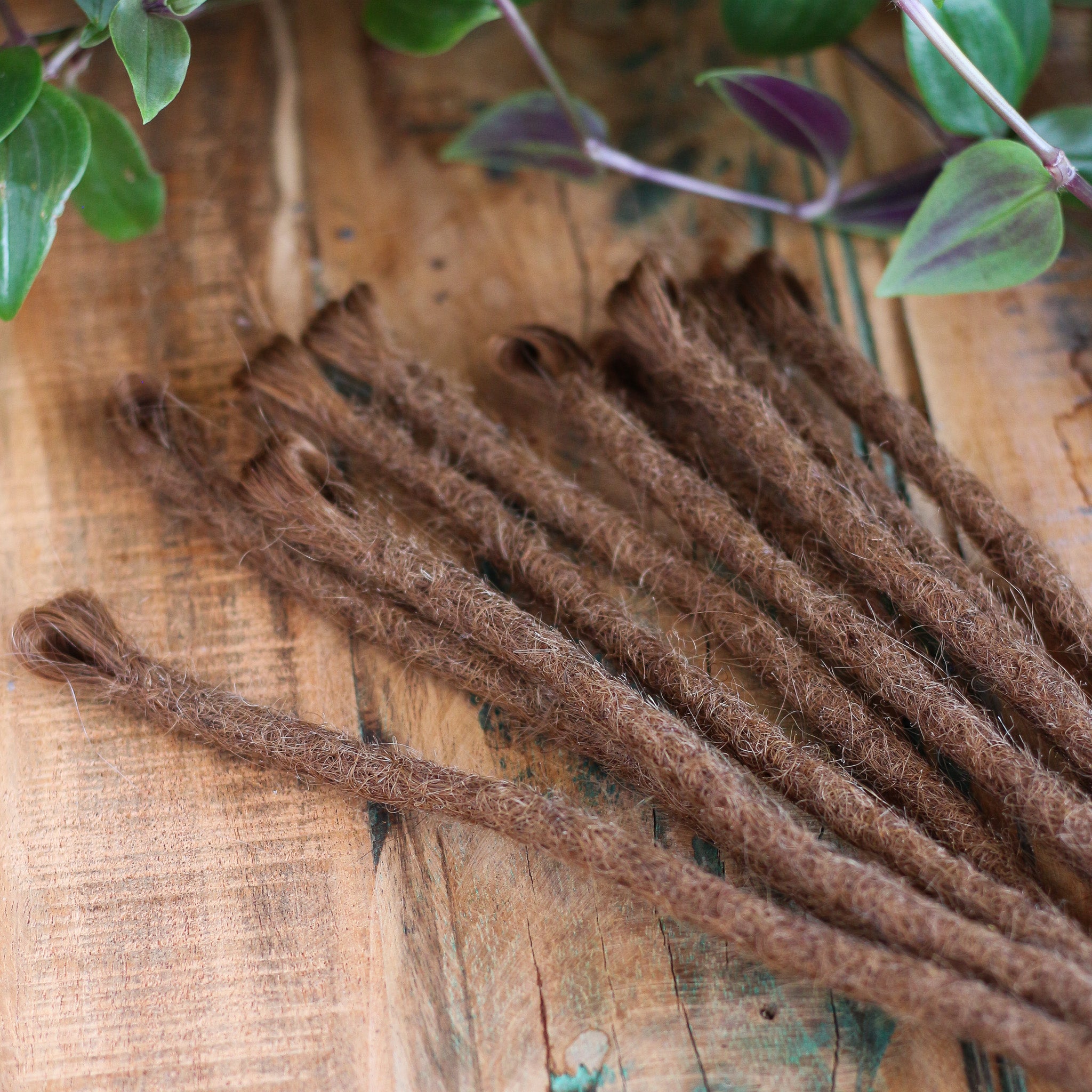 SE (Single Ended) Human Hair Dreadlocks - Light Brown