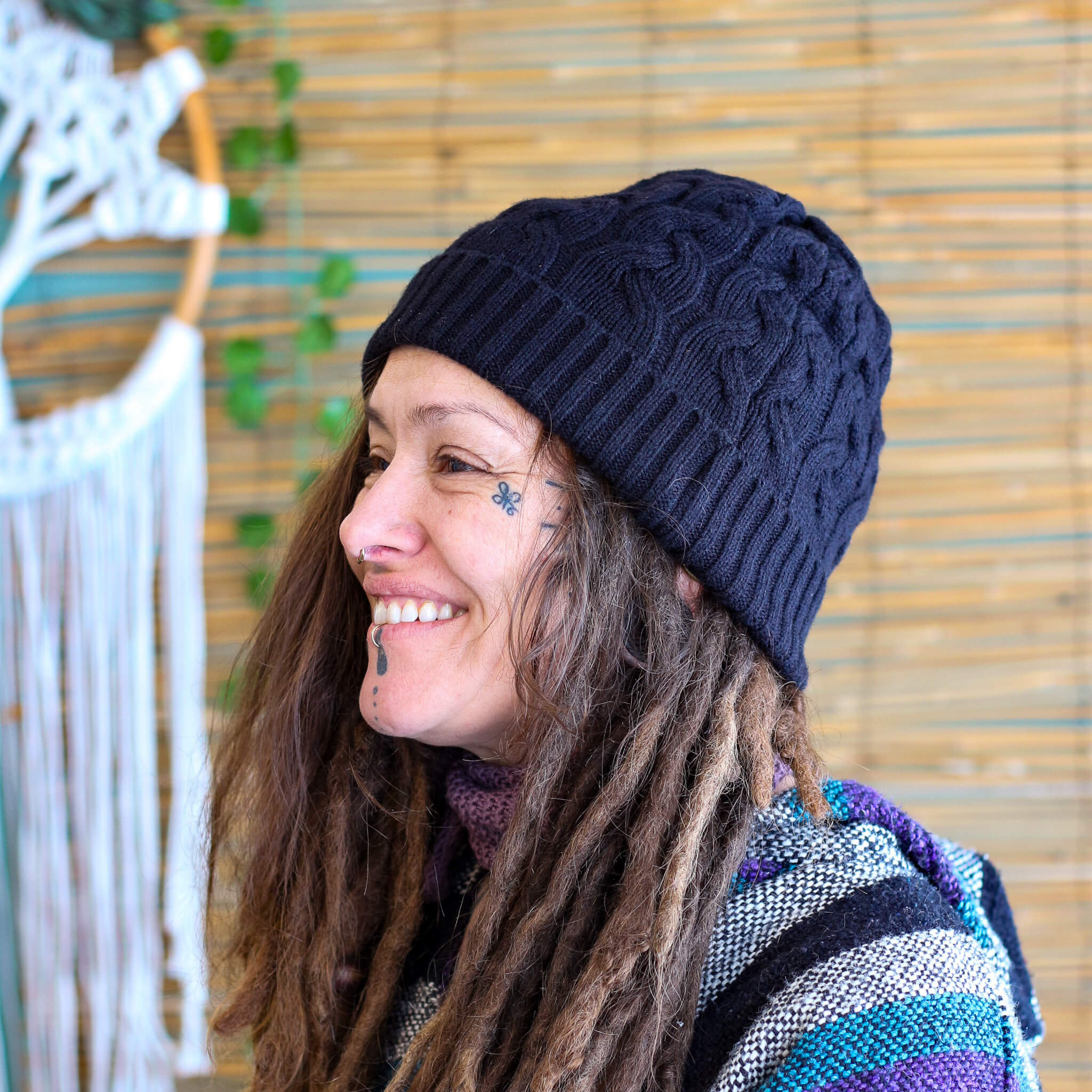 Kaschmirmütze mit Satinfutter