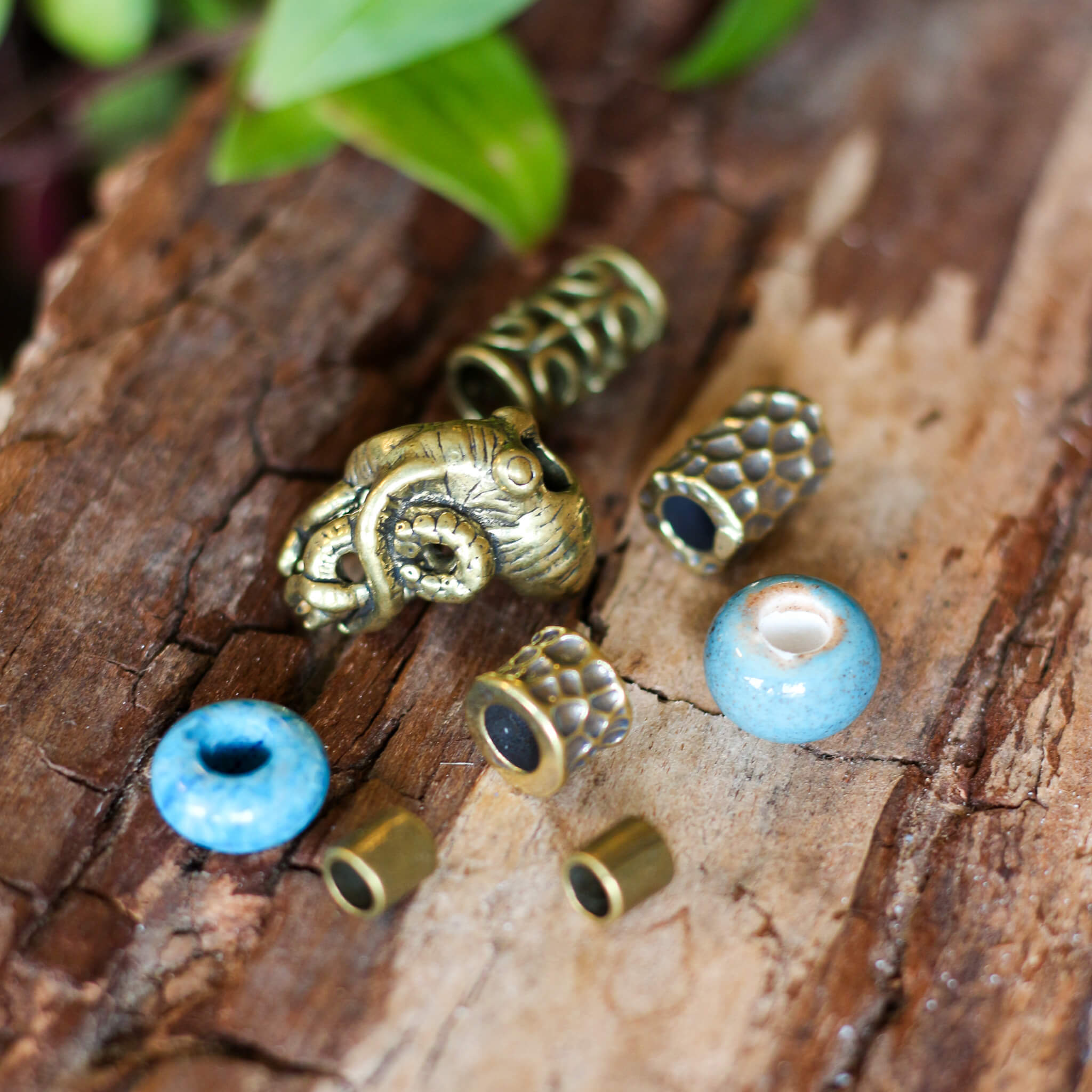 Sea Creature Dreadlock Bead Set
