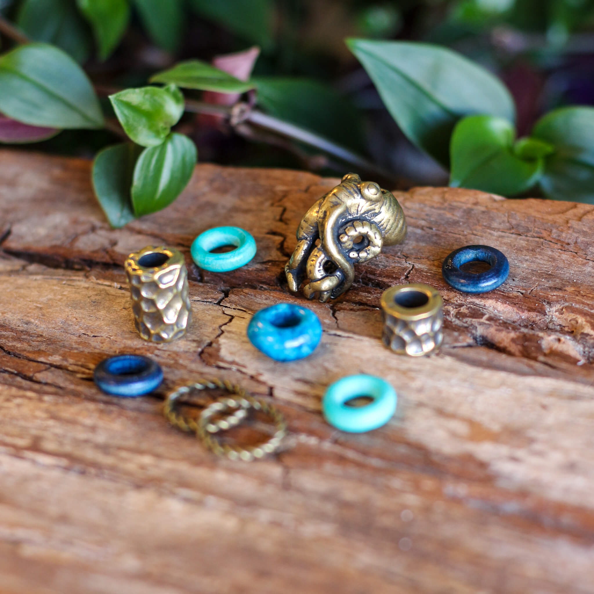 Sea Creature Dreadlock Bead Set