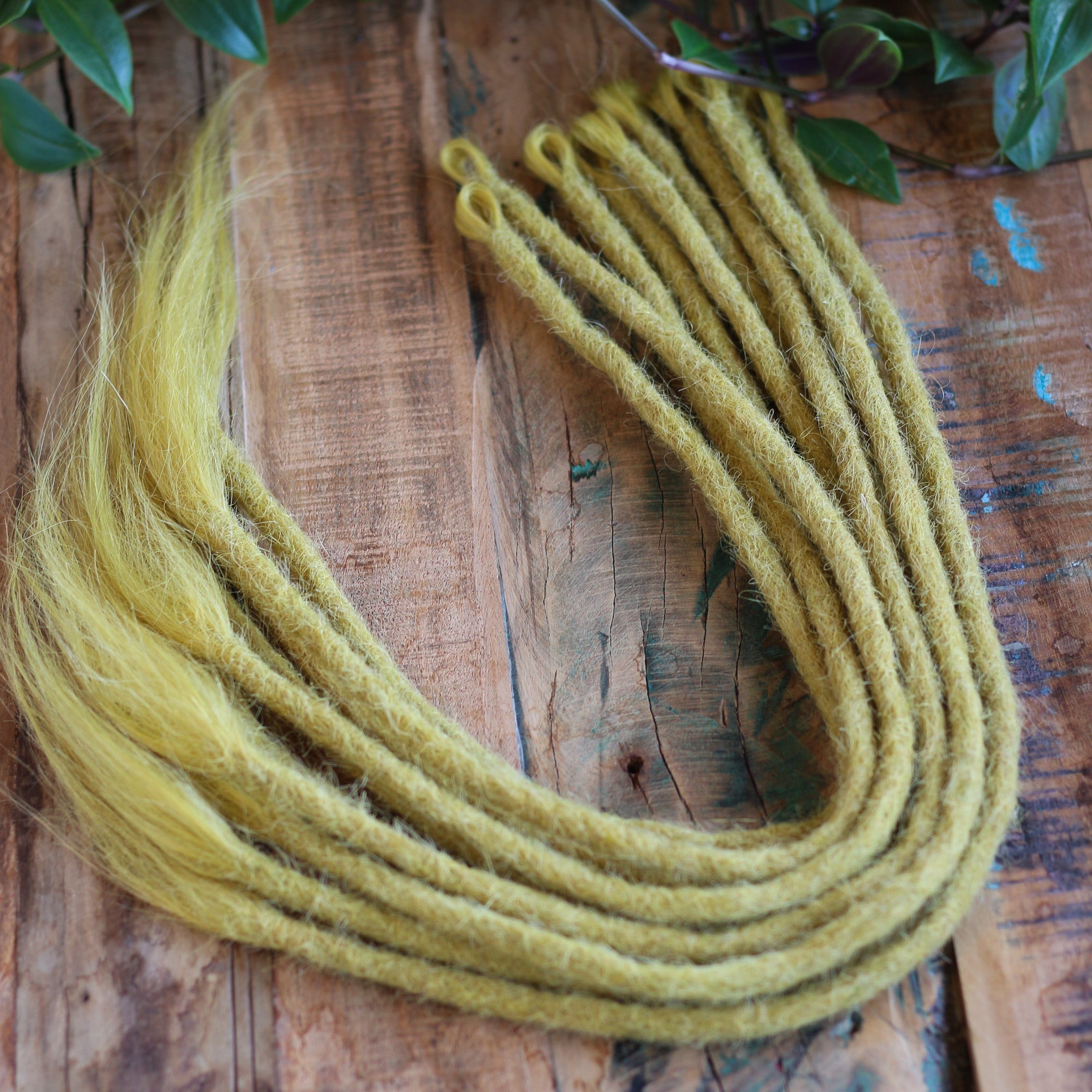 Single Ended (SE) Dreadlock Extensions - Lime Luxe