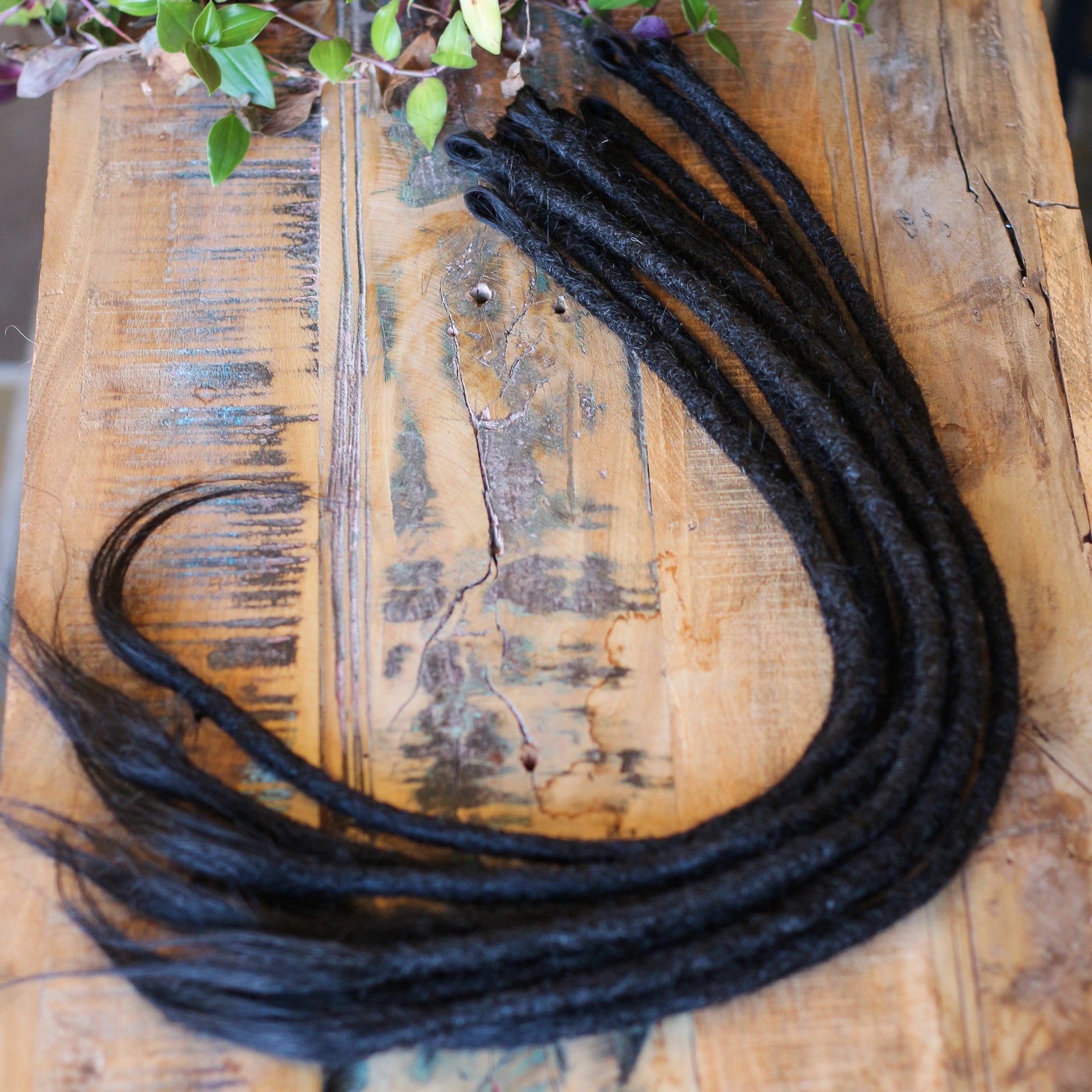 SE (Single Ended) Human Hair Dreadlocks - Black