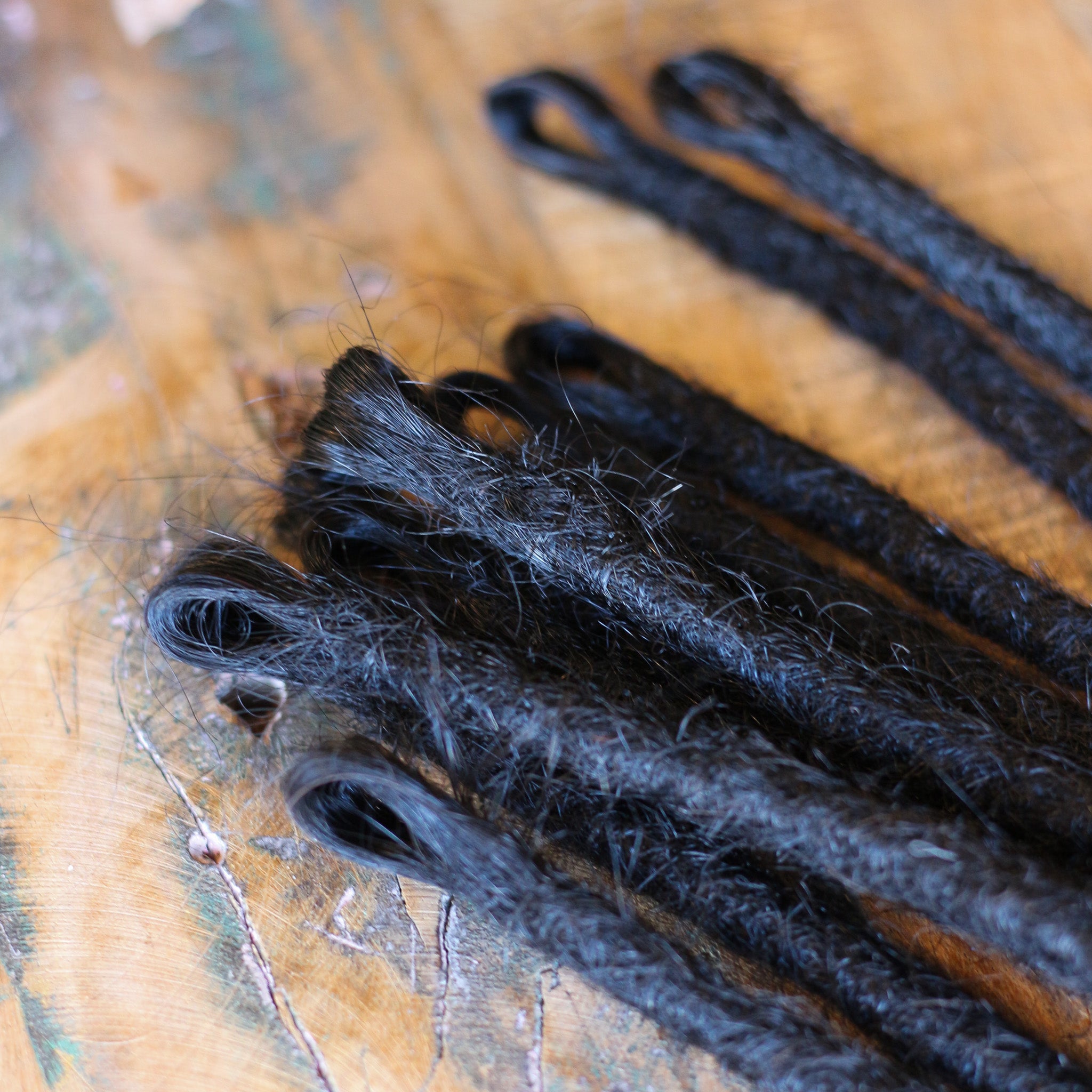 SE (Single Ended) Human Hair Dreadlocks - Black