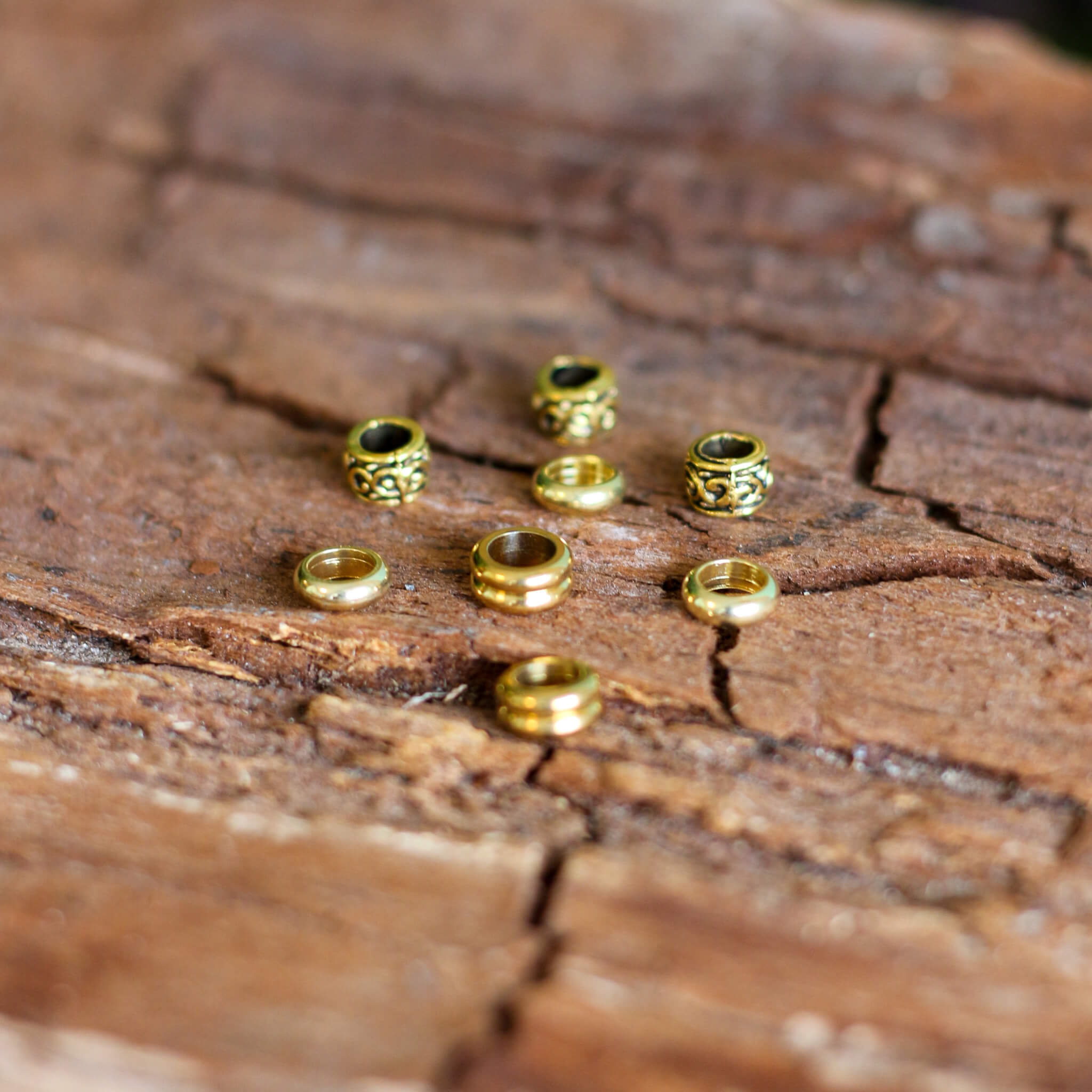 Sister Locs Gold Bead Set